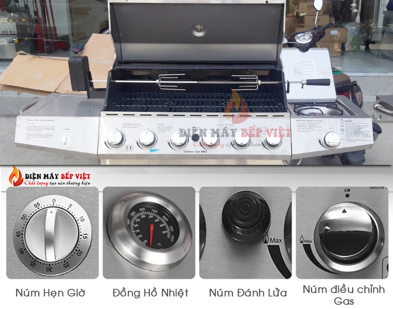 Bếp nướng Gas cao cấp BBQ Grill KS-14074 (4+1)