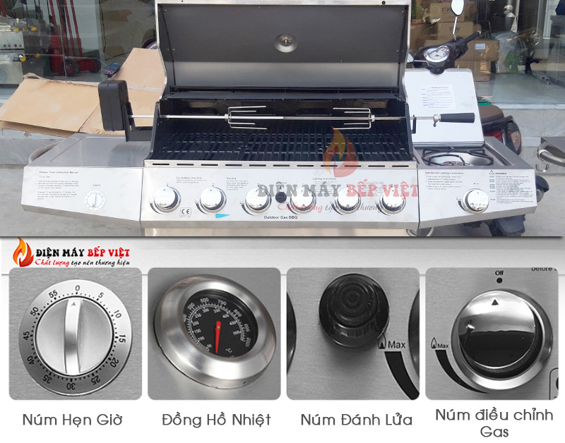 Bếp Nướng Gas cao cấp BBQ Grill KS-14009 (6+1)