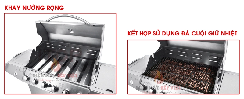 Bếp nướng Gas cao cấp BBQ Grill KS-14074 (4+1)_Nhập Khẩu