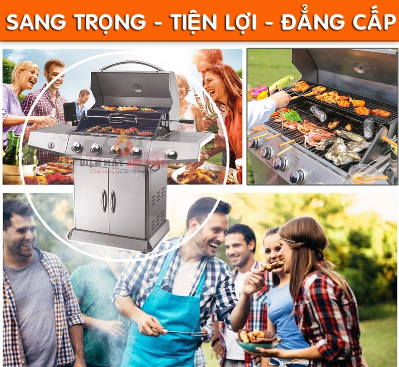 Bếp nướng Gas cao cấp BBQ Grill KS-14074 (4+1)