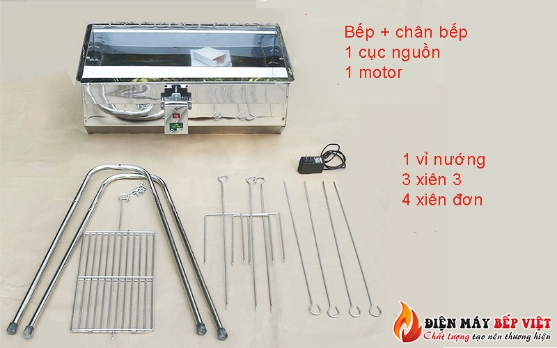 Bếp nướng than dã ngoại V5L tự xoay