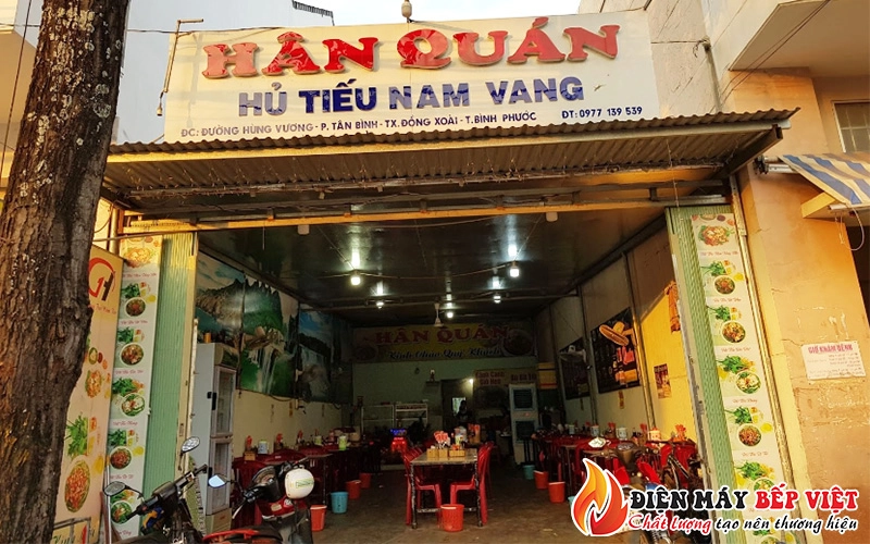 Mới lạ hủ tiếu dĩa Hân Quán tại Bình Phước