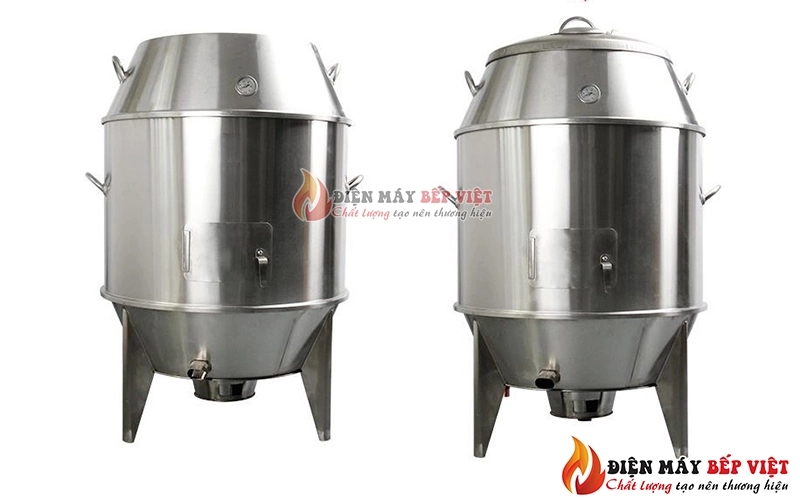 Giới thiệu lò vịt quay 90 inox - gas/than