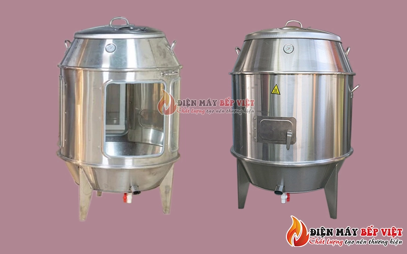 Giới thiệu lò vịt quay 90 inox - gas/than