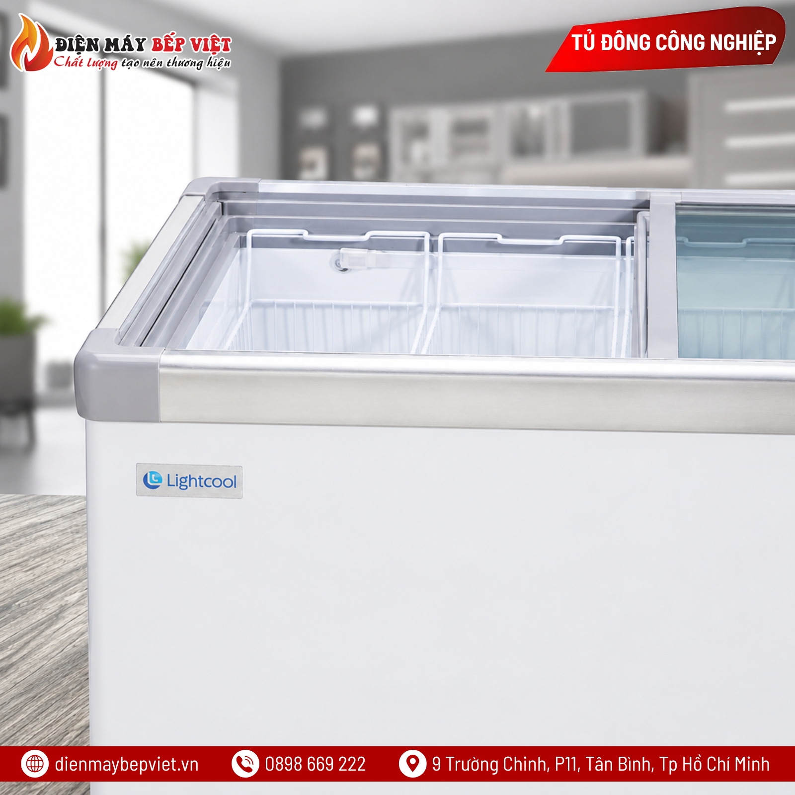 Bàn Đông Cửa Lùa Lightcool SD-798/598L