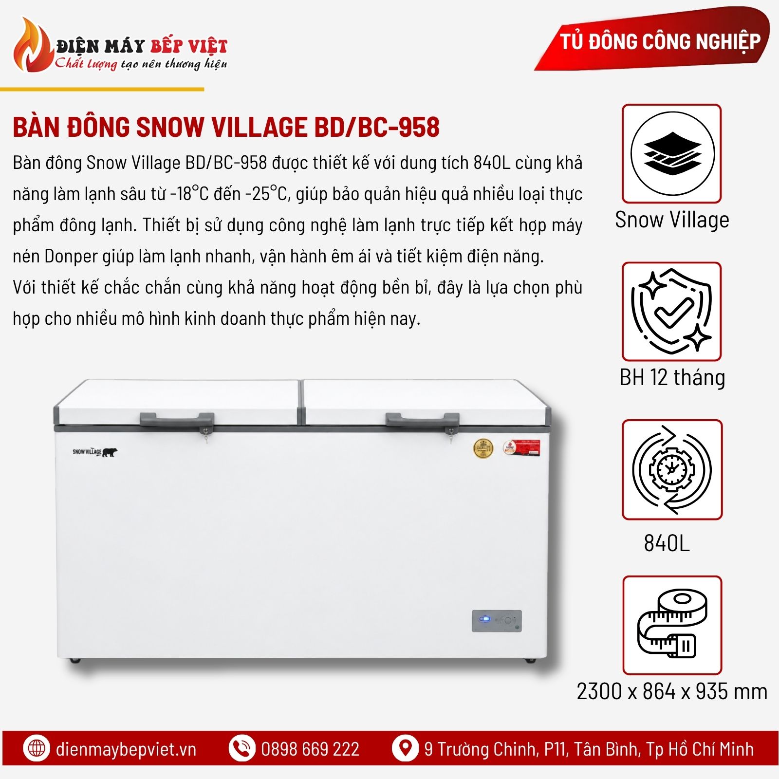 Bàn Đông Snow Village BD/BC-958