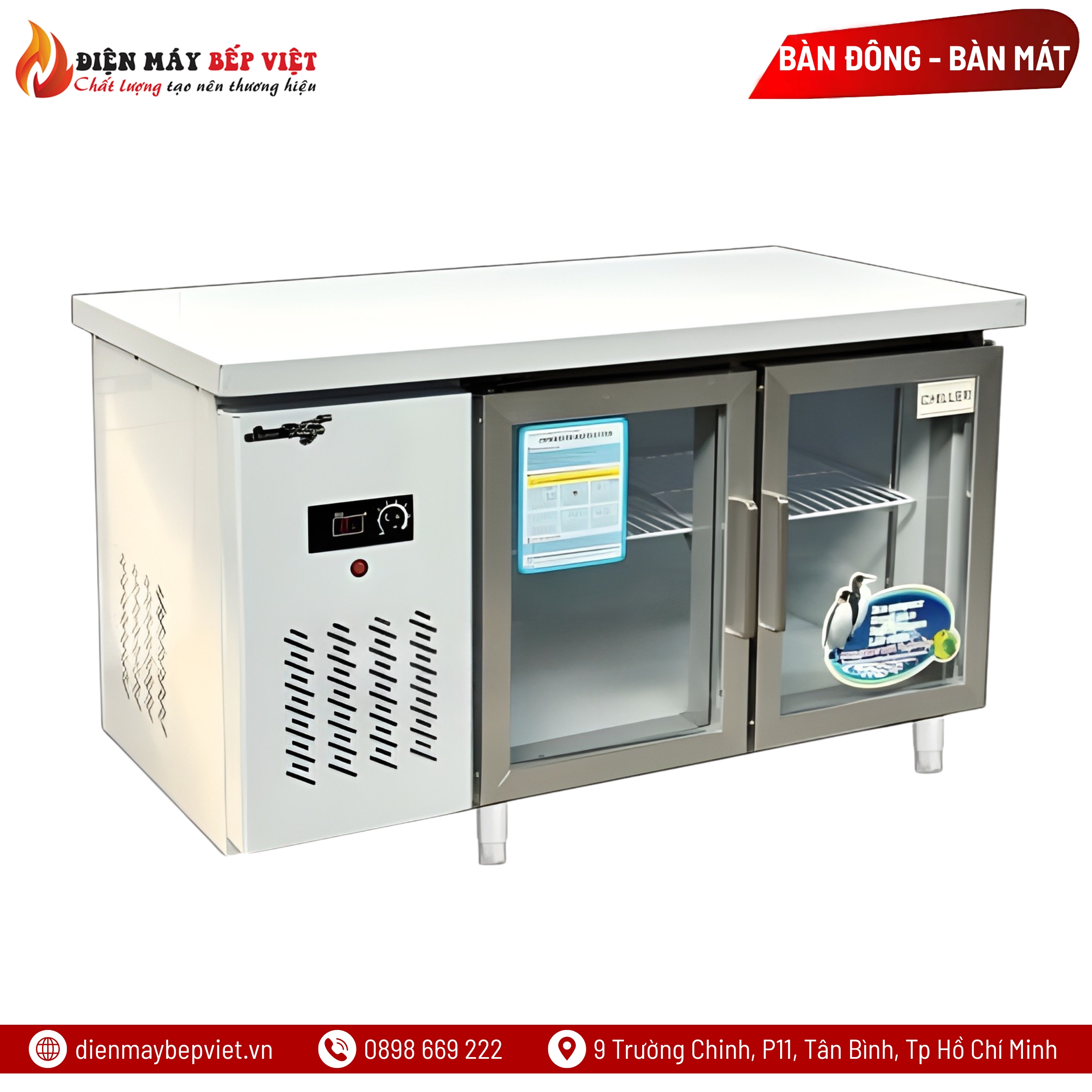 Bàn Mát Cửa Kính 1M2 PLO.18L2CBL