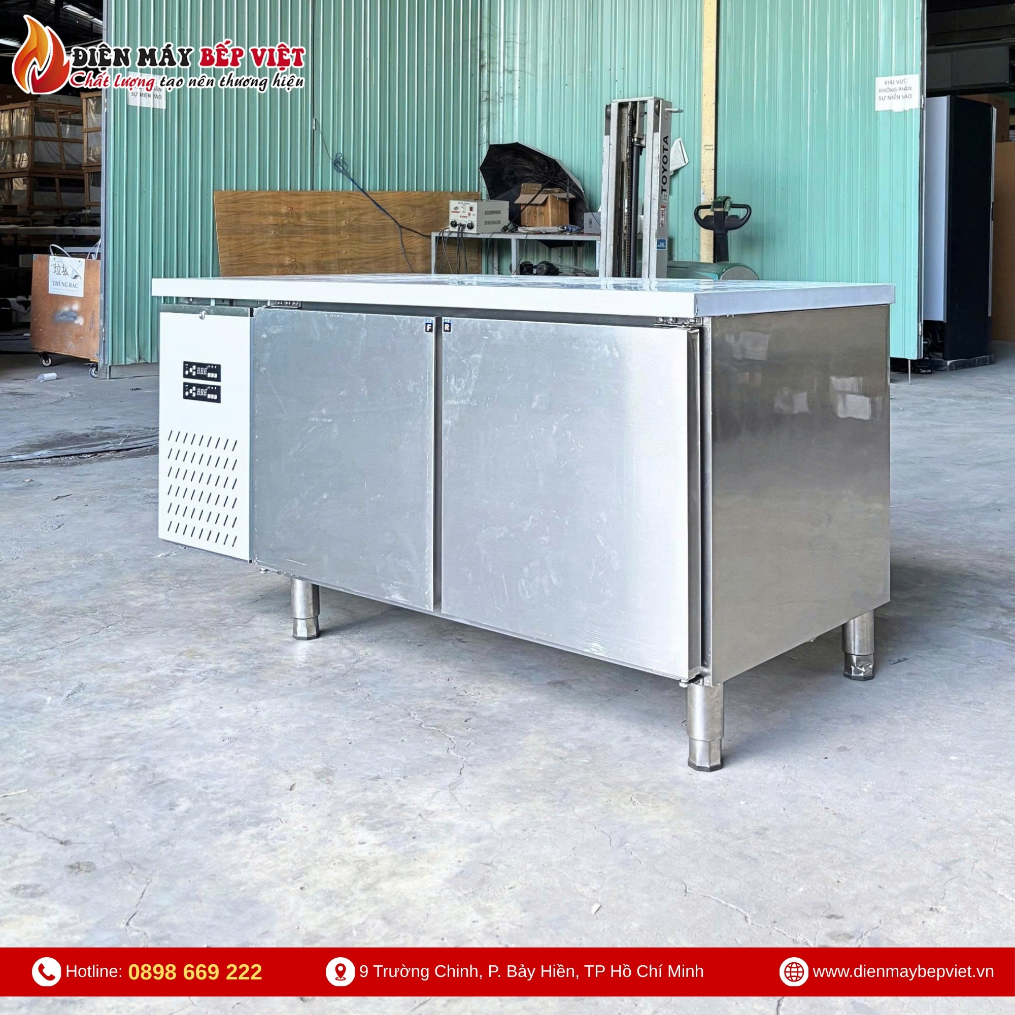 Bàn Nửa Đông Nửa Mát Inox A-ECO BL-1500