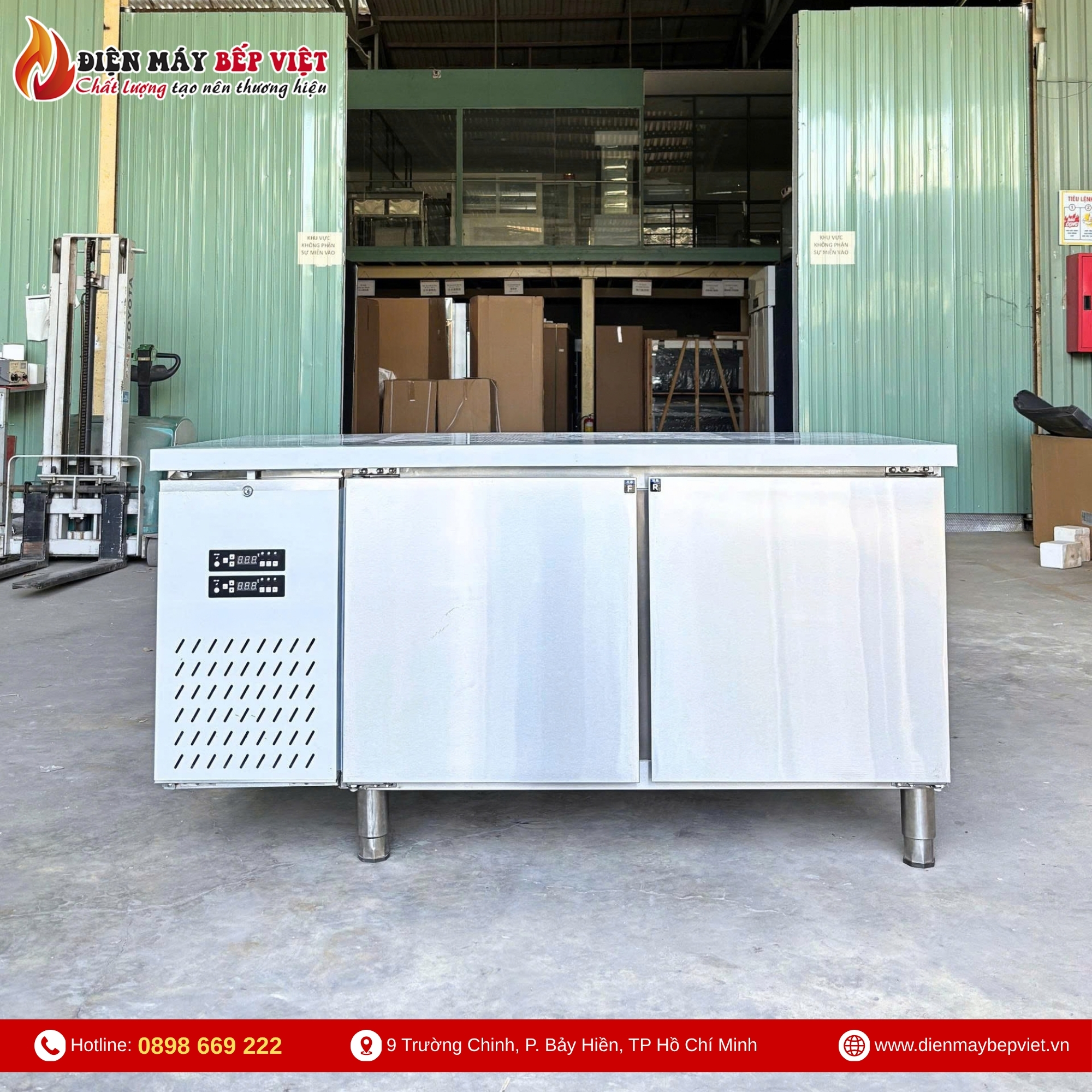Bàn Nửa Đông Nửa Mát Inox A-ECO BL-1500