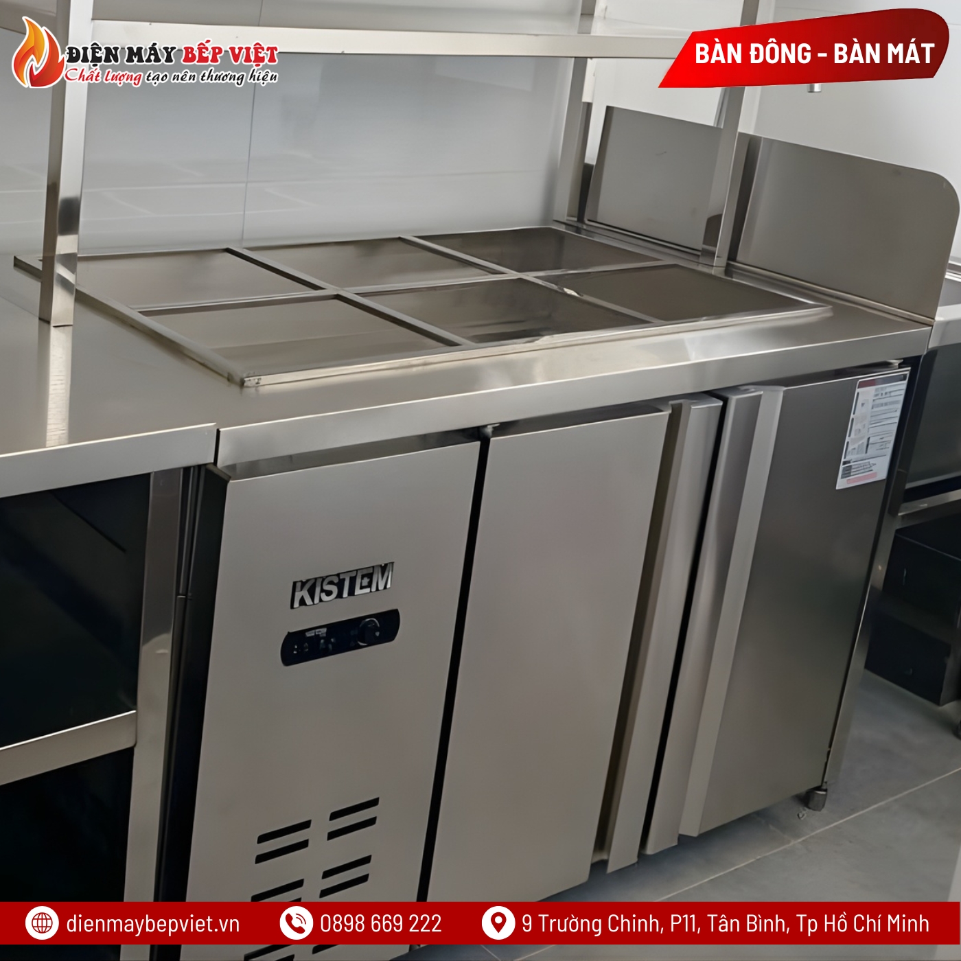 Bàn Salad Coil Kistem 1200mm KIS-XDB12R