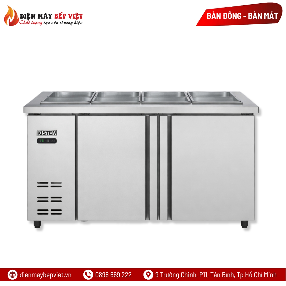 Bàn Salad Coil Kistem 1500mm KIS-XDB15R