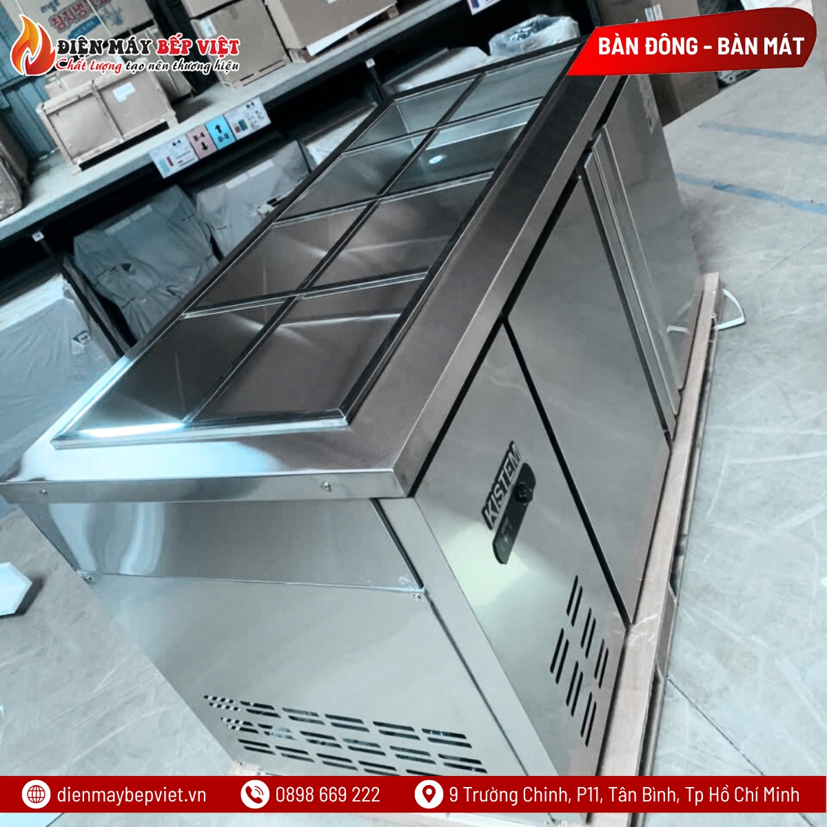 Bàn Salad Coil Kistem 1500mm KIS-XDB15R