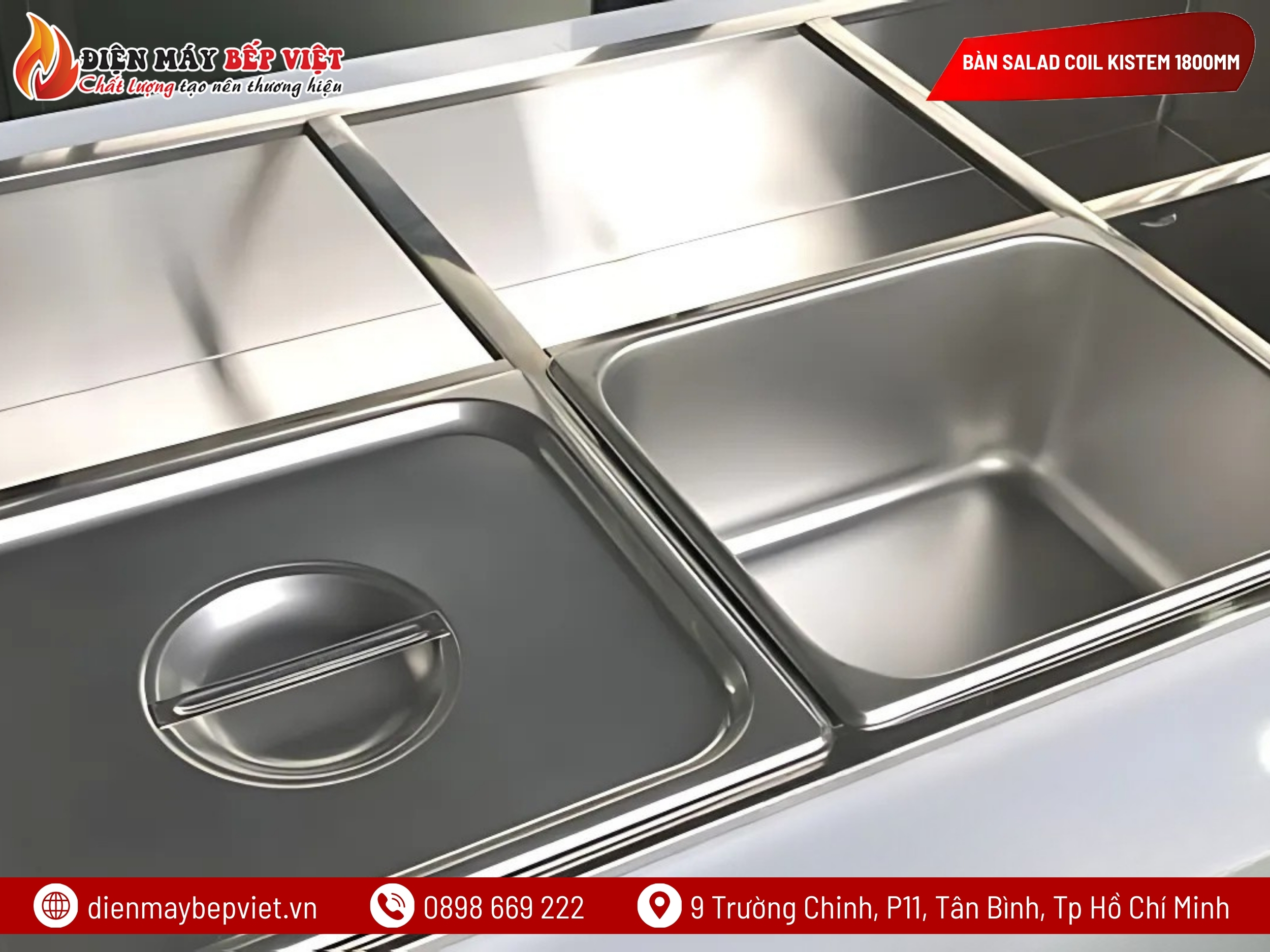 Bàn Salad Coil Kistem 1800mm KIS-XDB18R