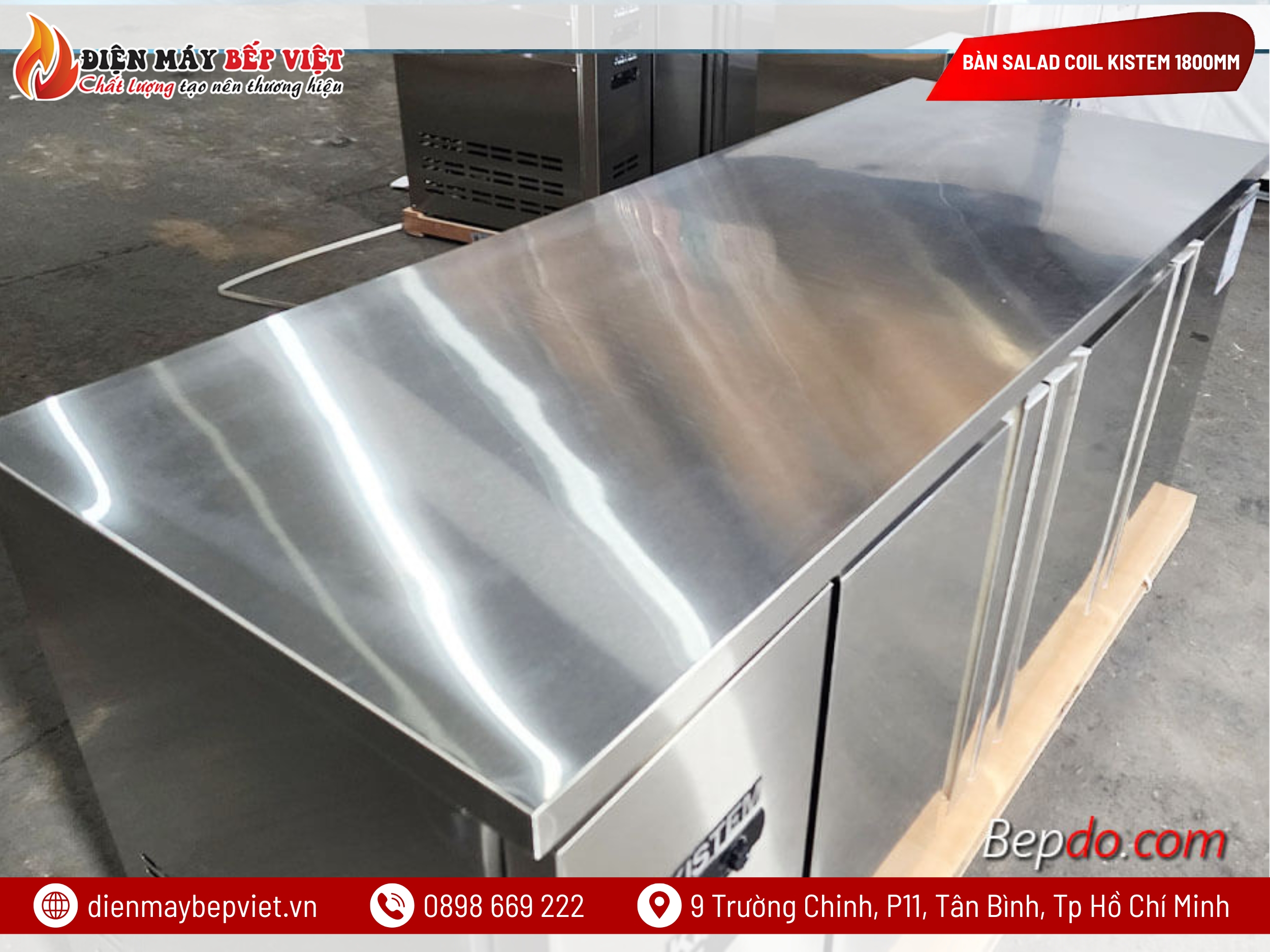 Bàn Salad Coil Kistem 1800mm KIS-XDB18R