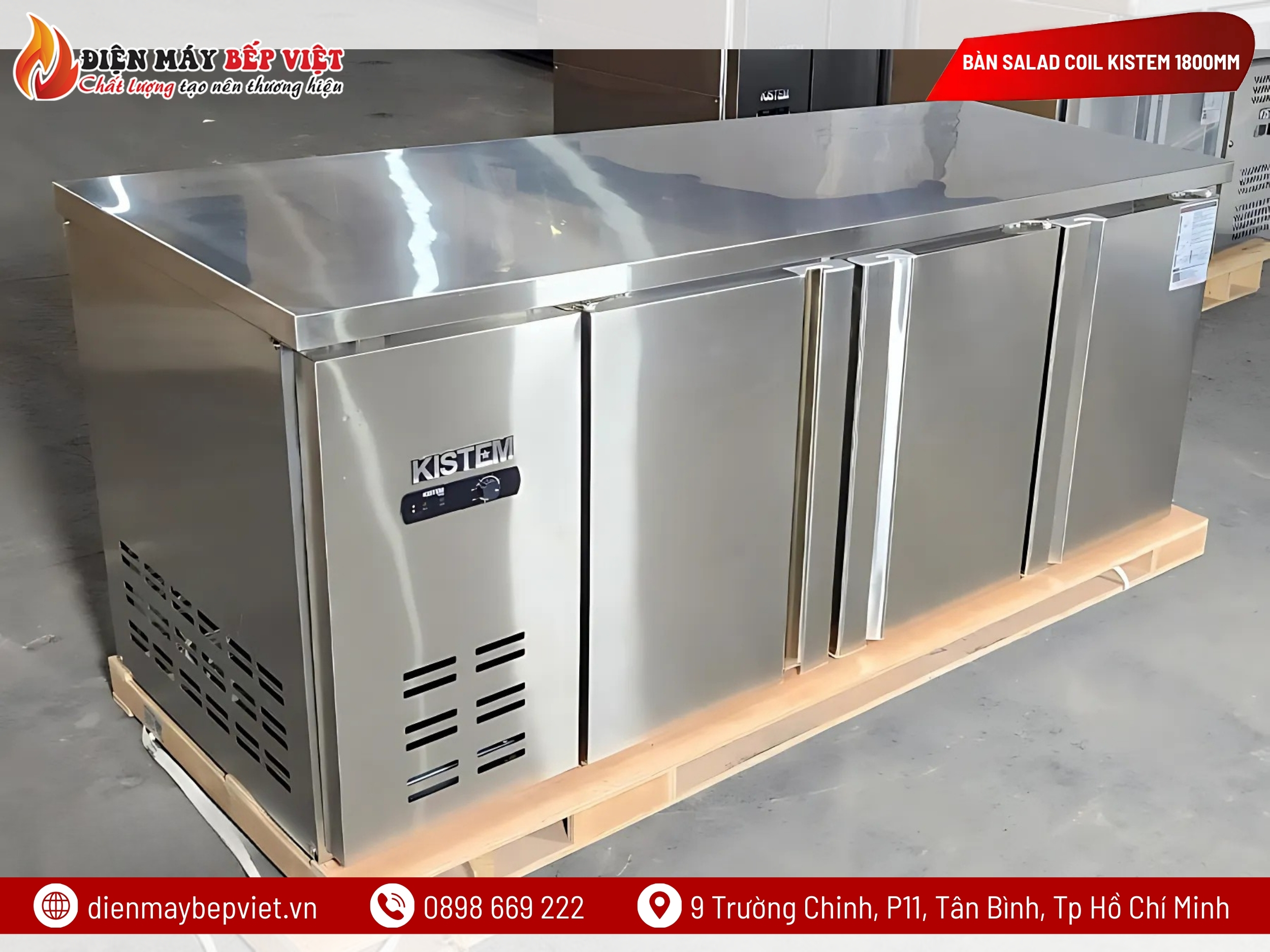 Bàn Salad Coil Kistem 1800mm KIS-XDB18R