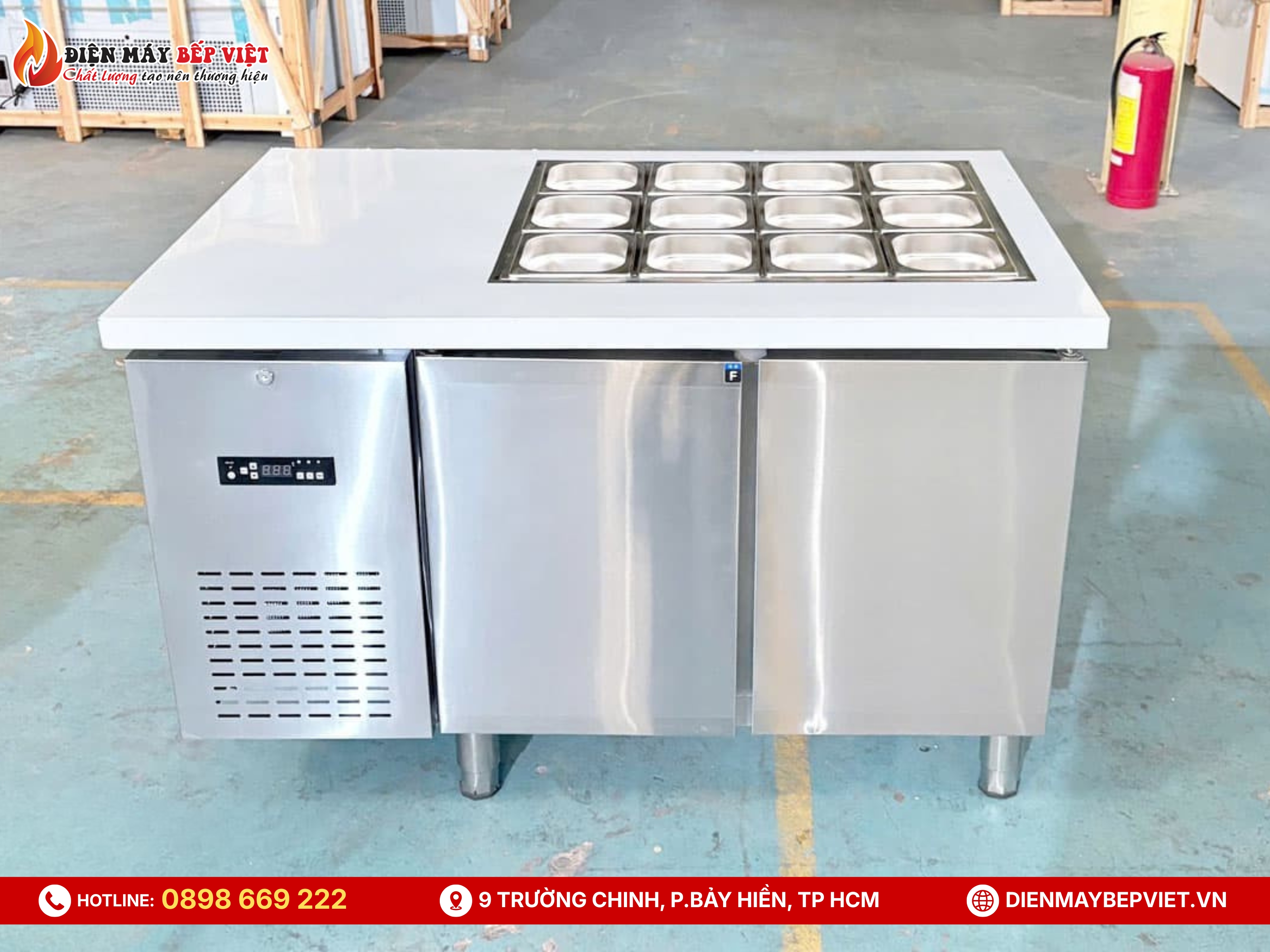 Bàn Salad Quạt Lạnh 1m2 Lightcool BL-1200/SL12