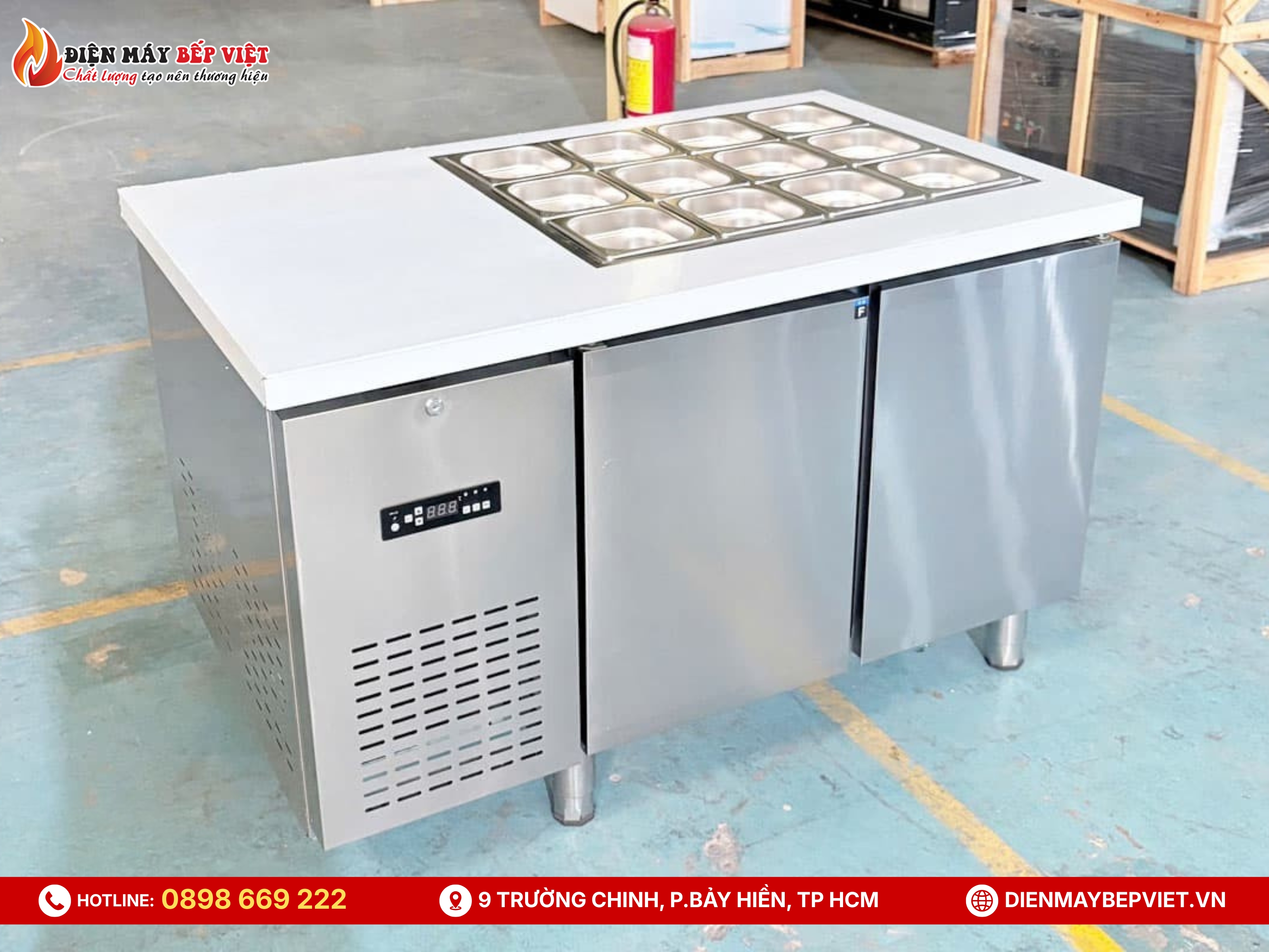 Bàn Salad Quạt Lạnh 1m2 Lightcool BL-1200/SL12