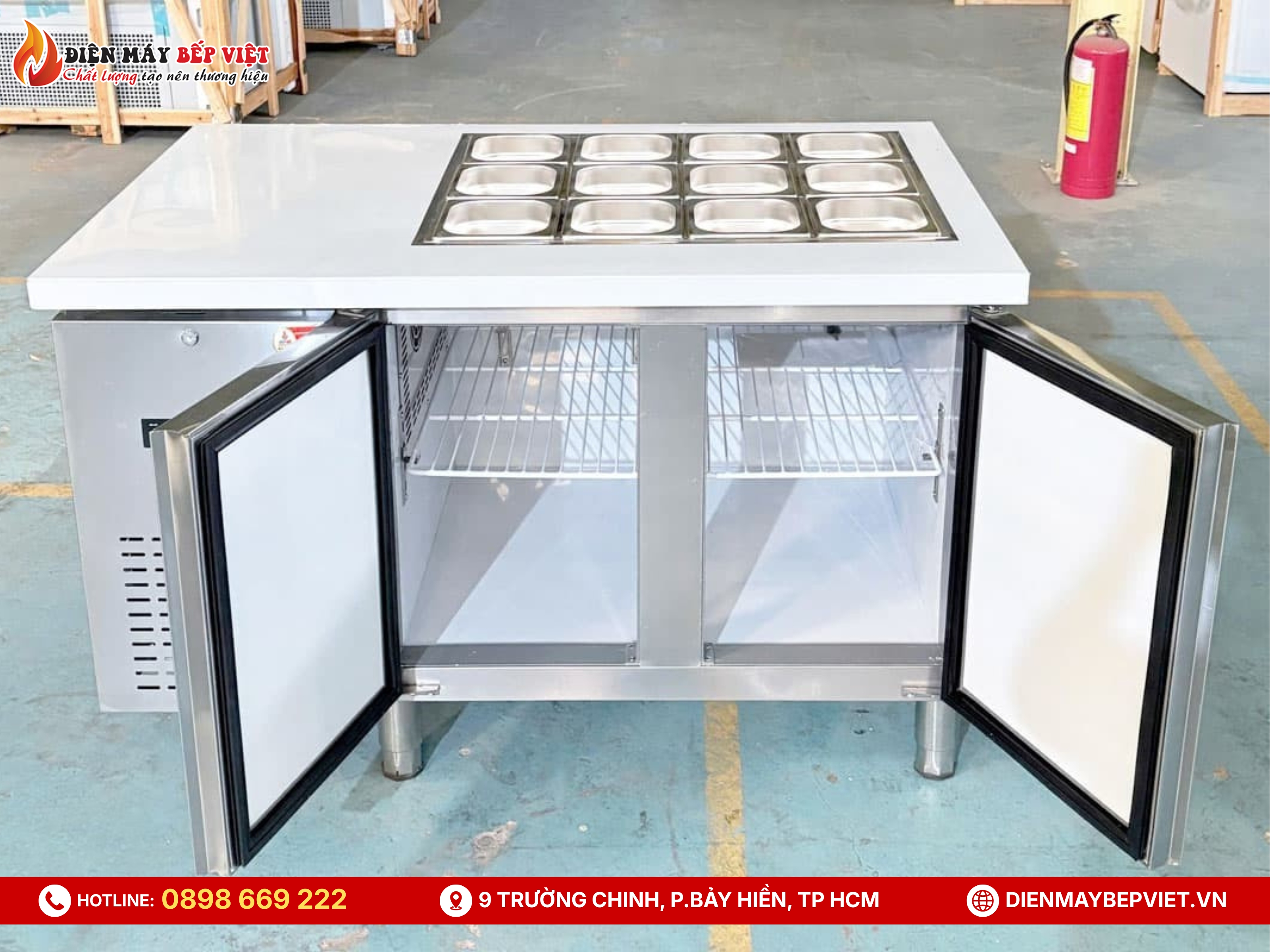 Bàn Salad Quạt Lạnh 1m2 Lightcool BL-1200/SL12