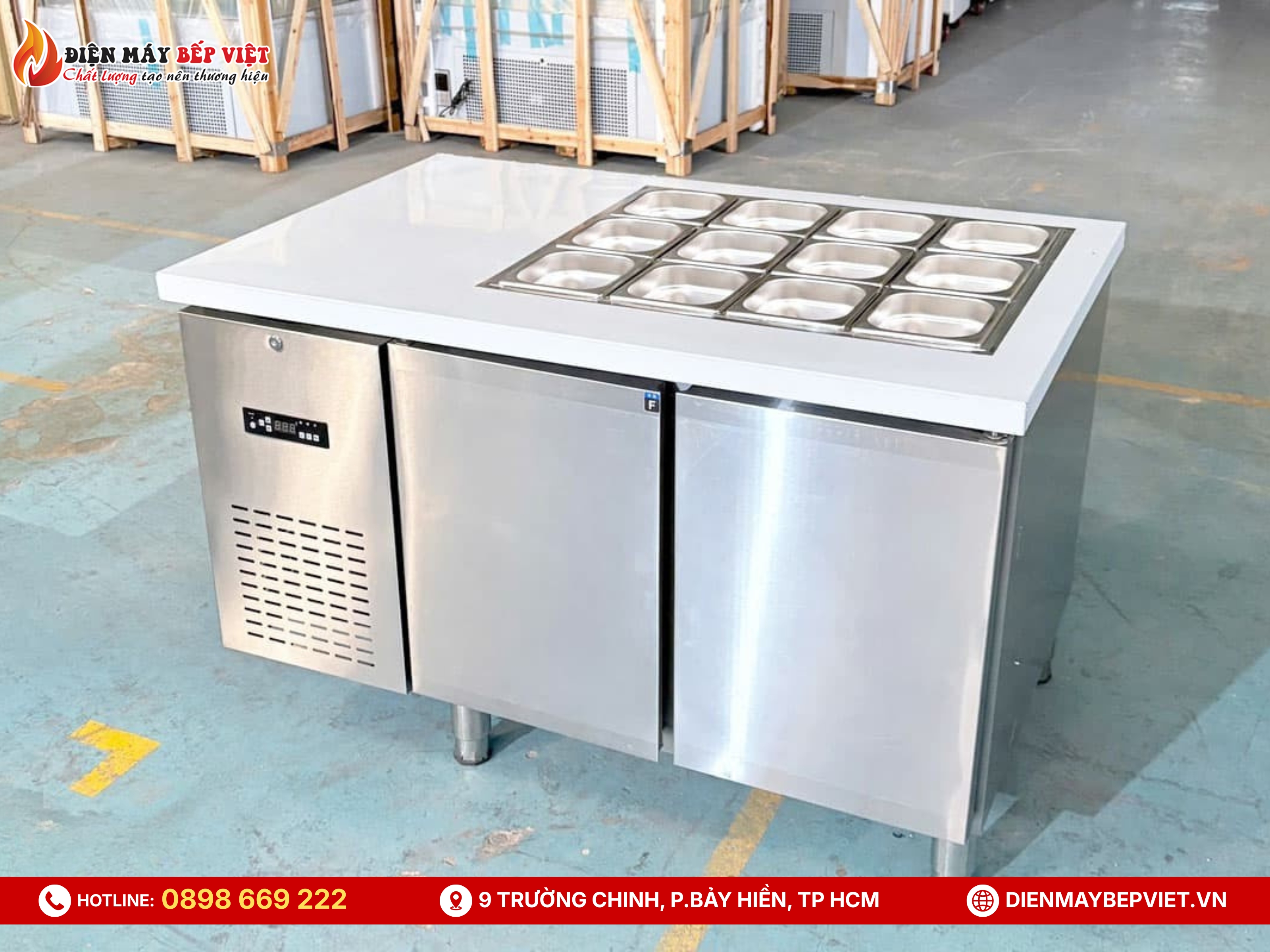 Bàn Salad Quạt Lạnh 1m2 Lightcool BL-1200/SL12