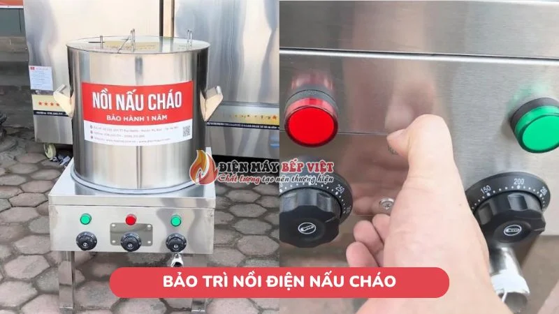 bảo trì nồi điện nấu cháo