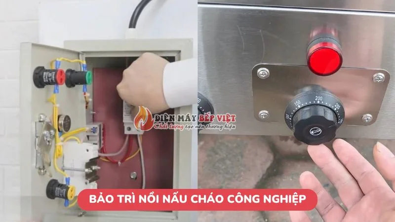 bảo trì nồi nấu cháo công nghiệp