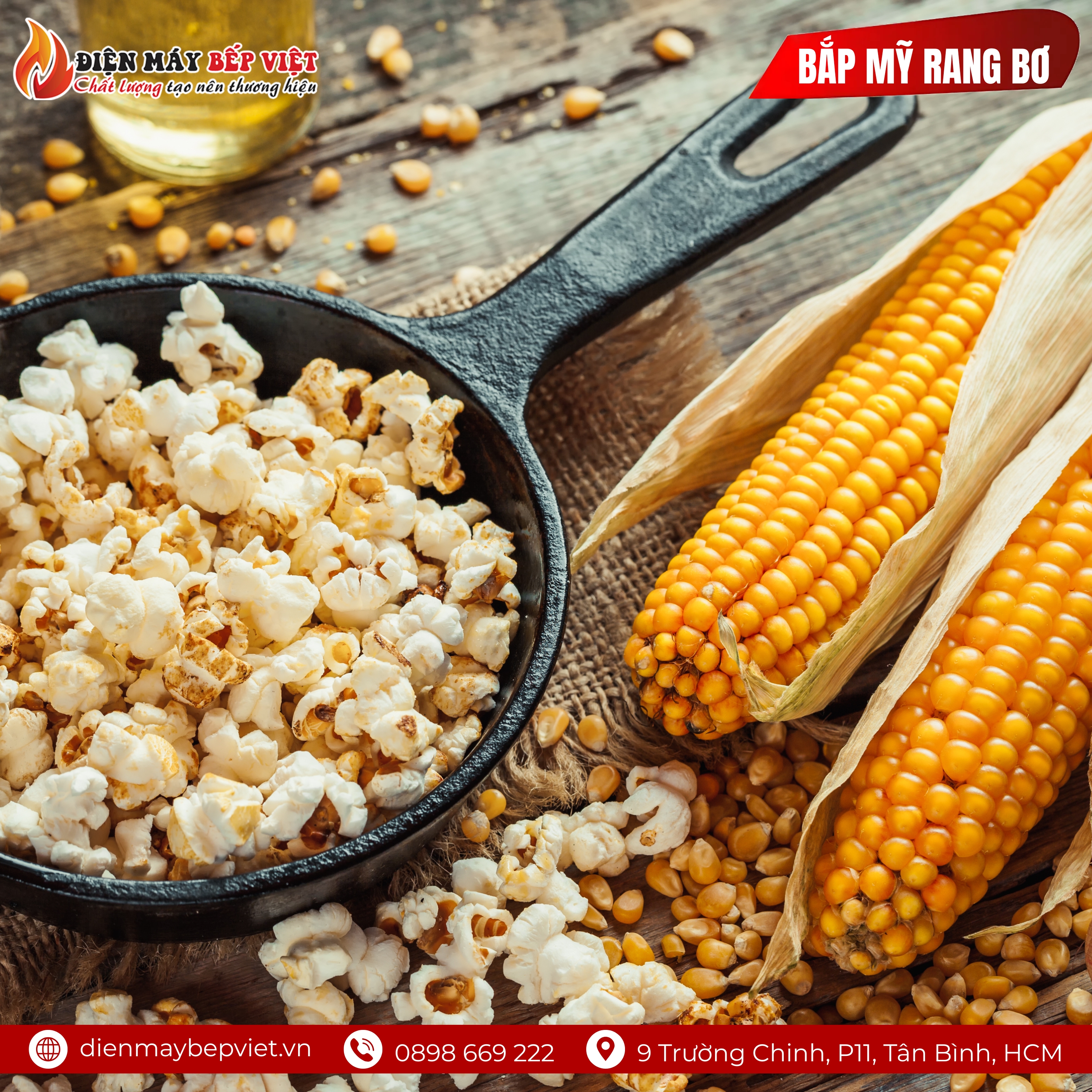Bắp Mỹ Rang Bơ Bao Lớn 22Kg