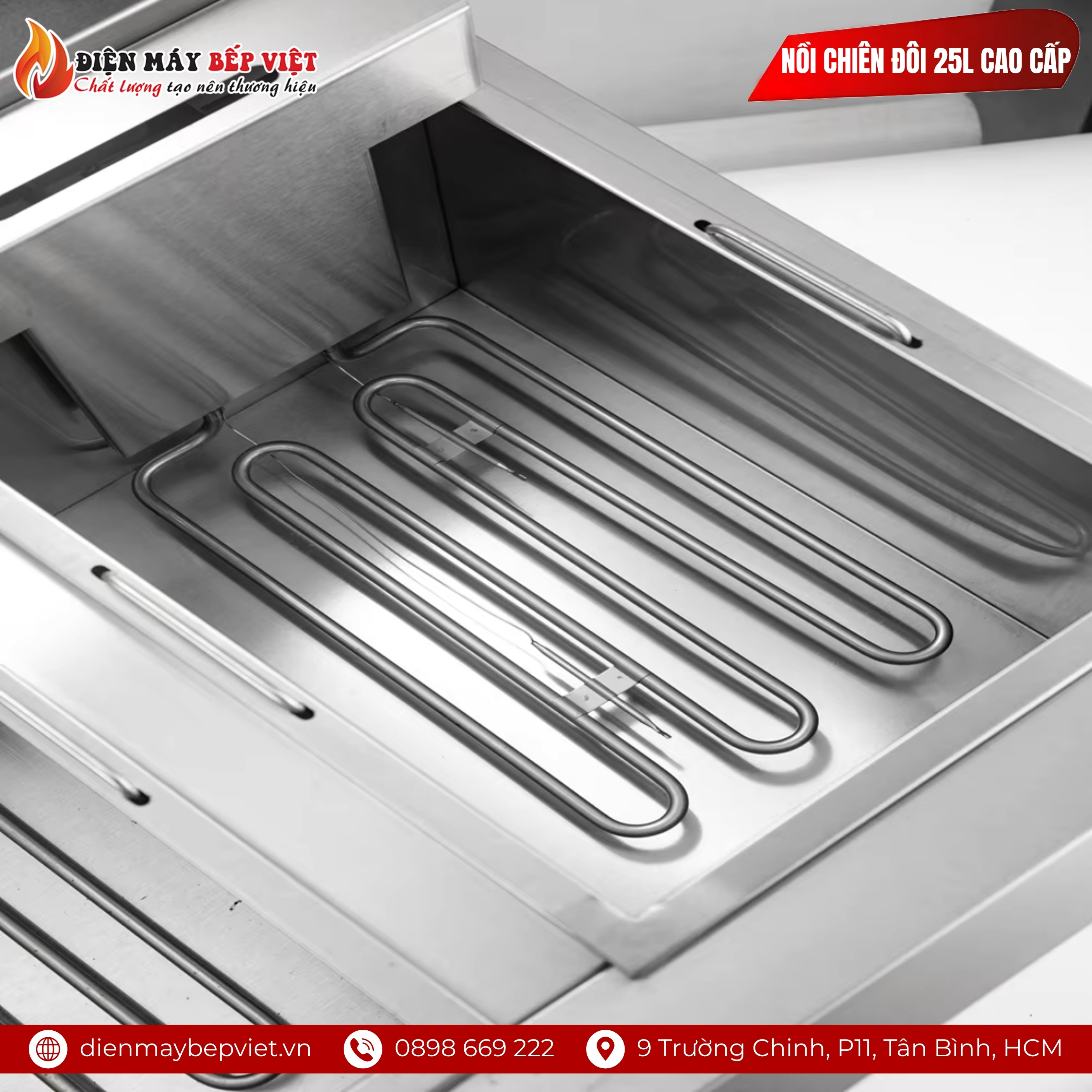 Bếp Chiên Đôi 25L Cao Cấp
