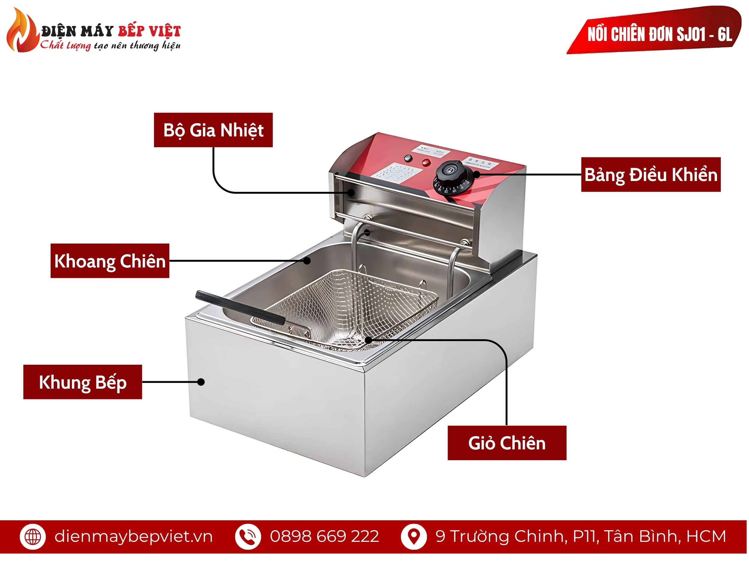 Bếp Chiên Đơn SJ01-6L