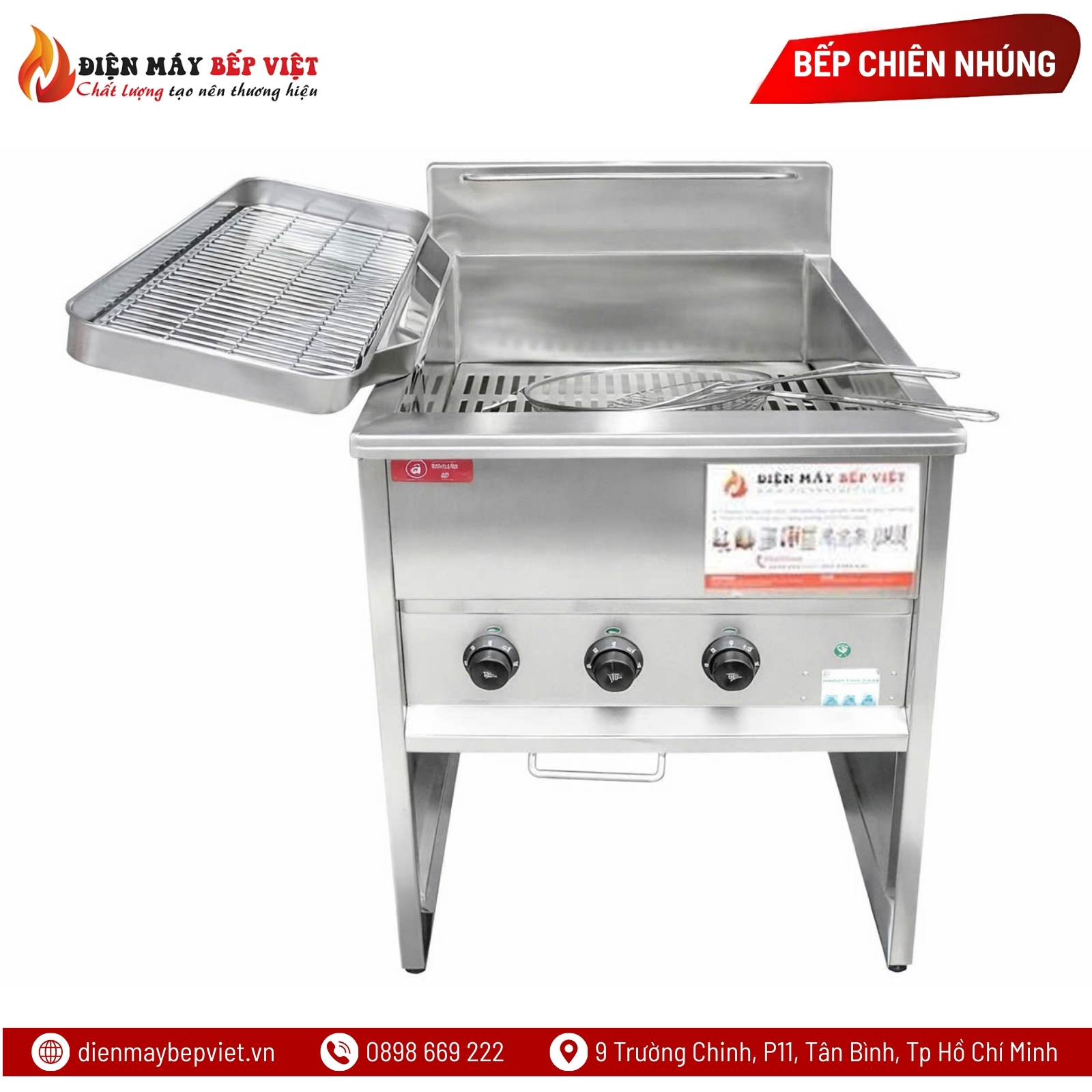 Bếp Chiên Electric Fryer 40L (Nhập Khẩu)