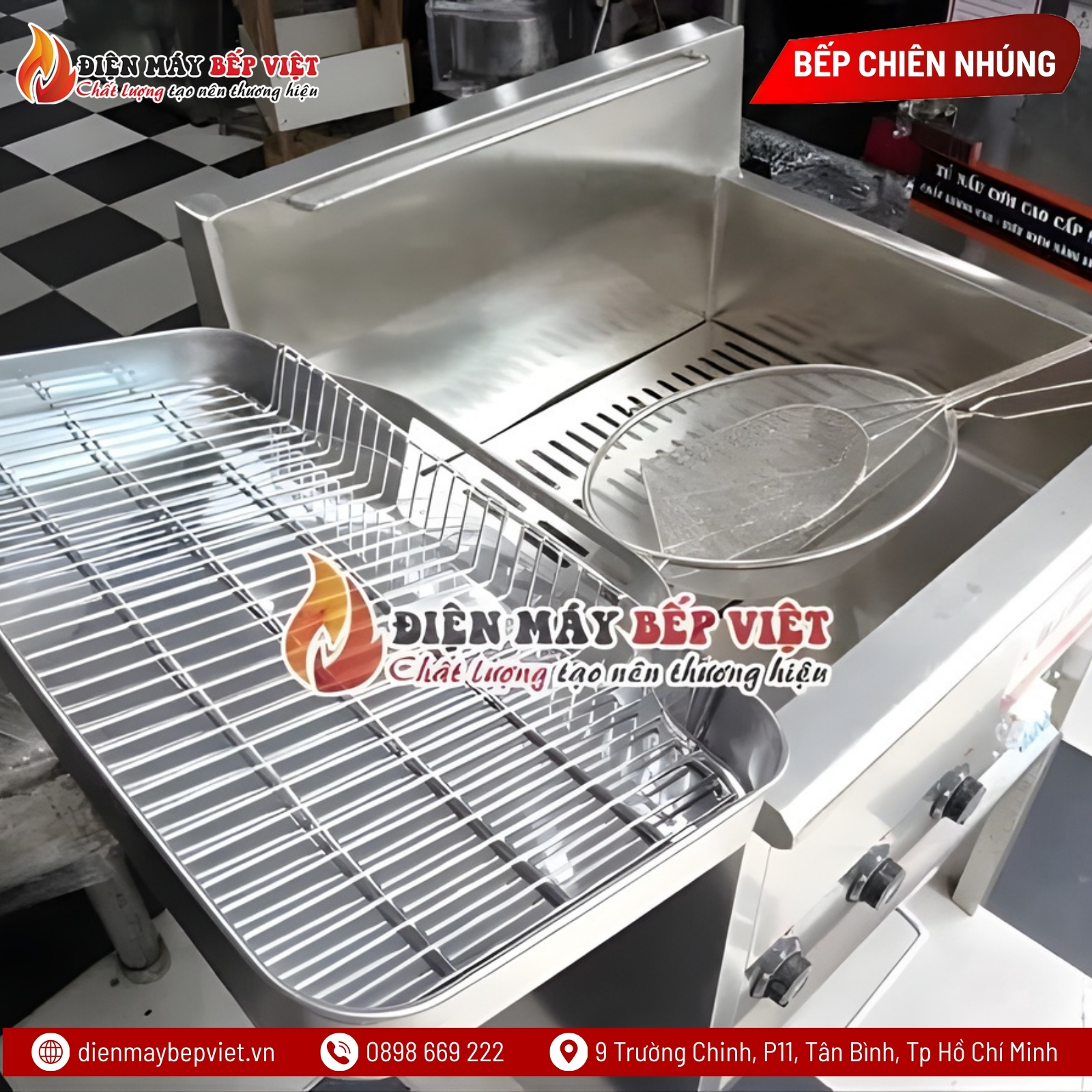 Bếp Chiên Electric Fryer 40L (Nhập Khẩu)