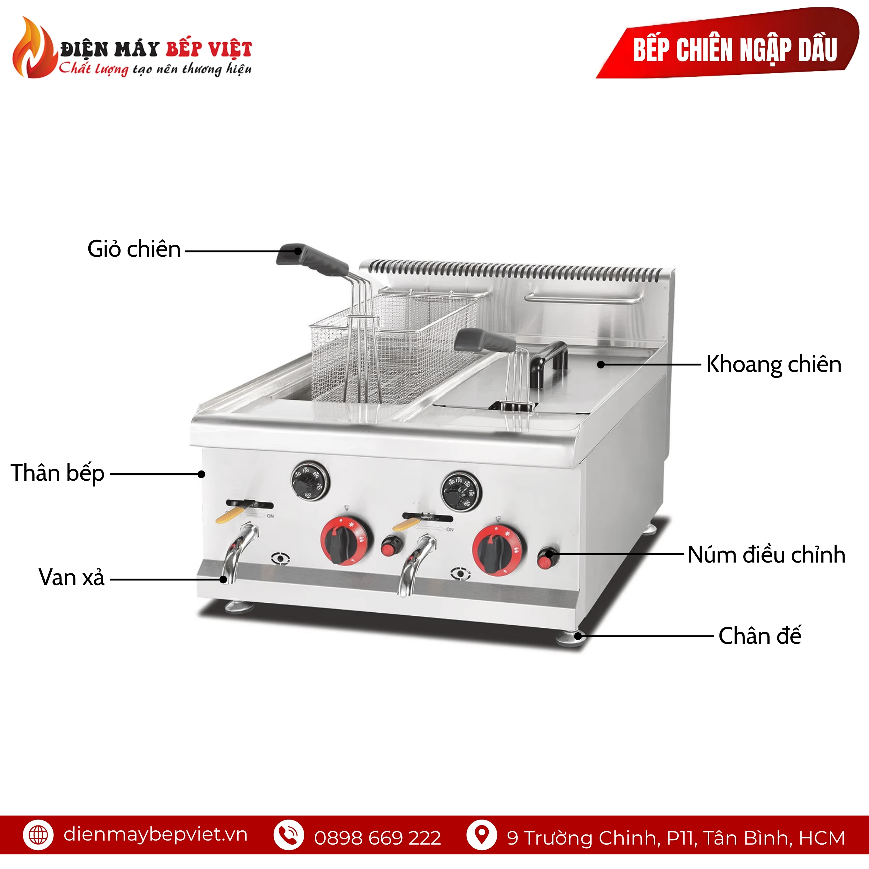 Bếp Chiên Ngập Dầu AS-585 (14L+14L)