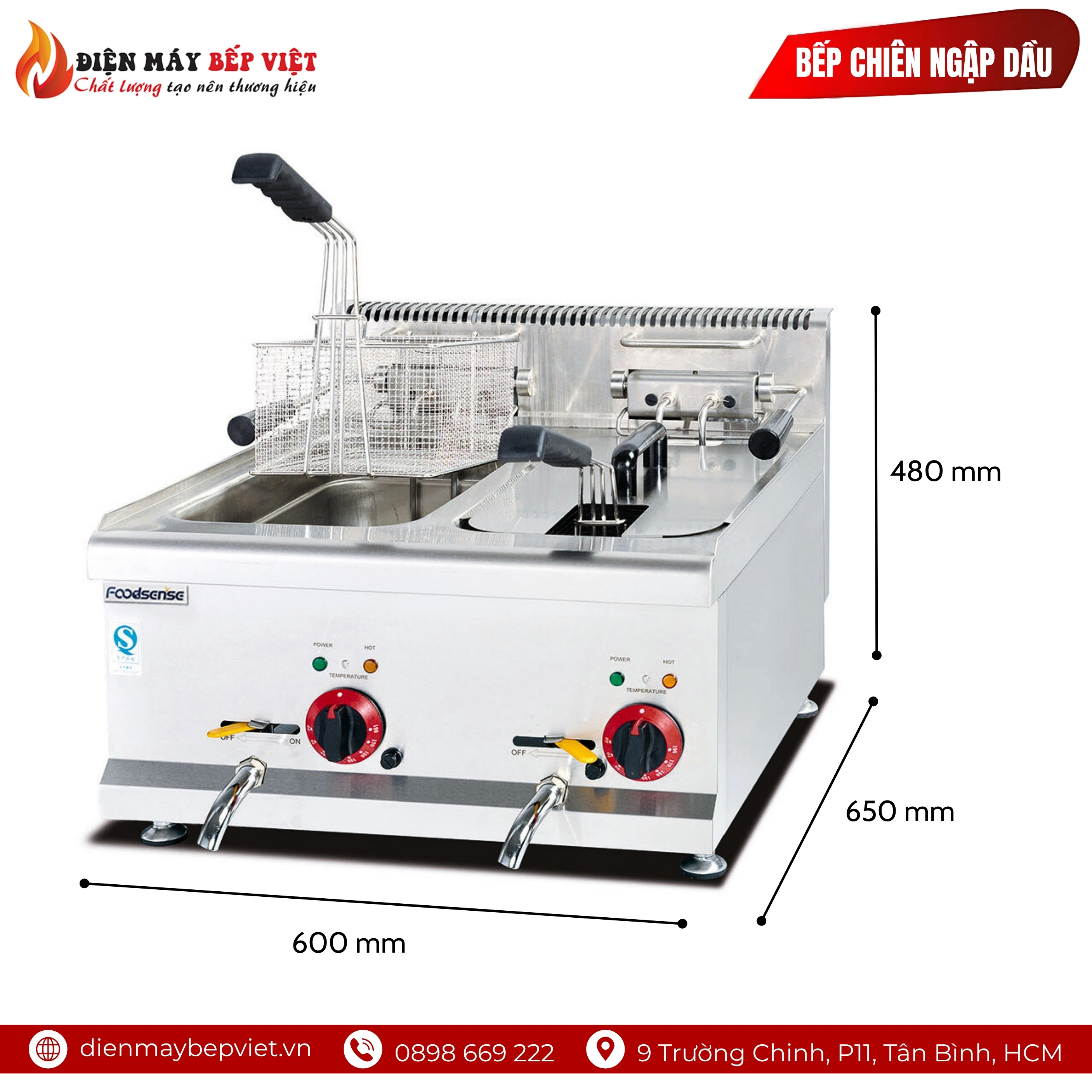 Bếp Chiên Ngập Dầu AS-685 (15L+15L)