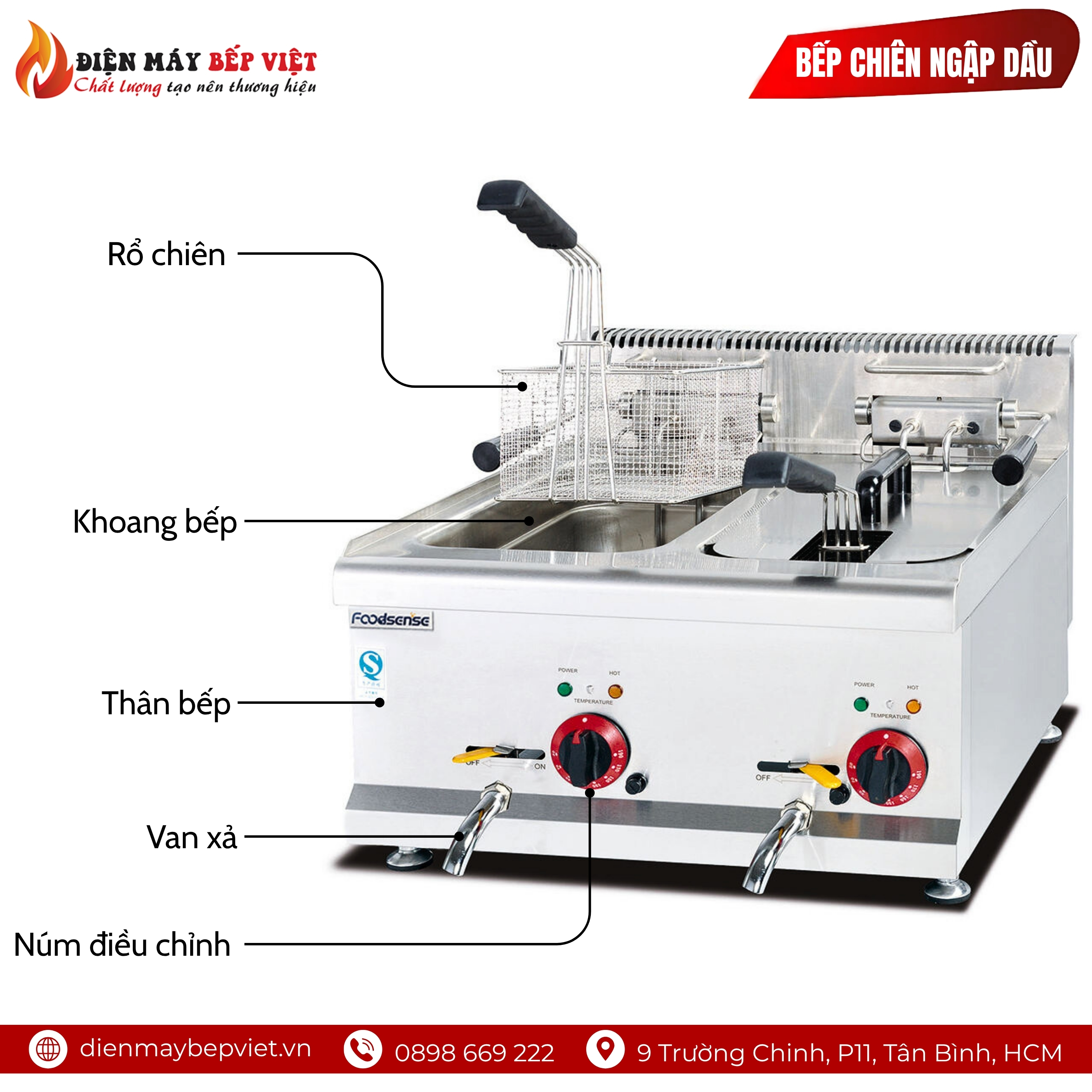 Bếp Chiên Ngập Dầu AS-685 (15L+15L)