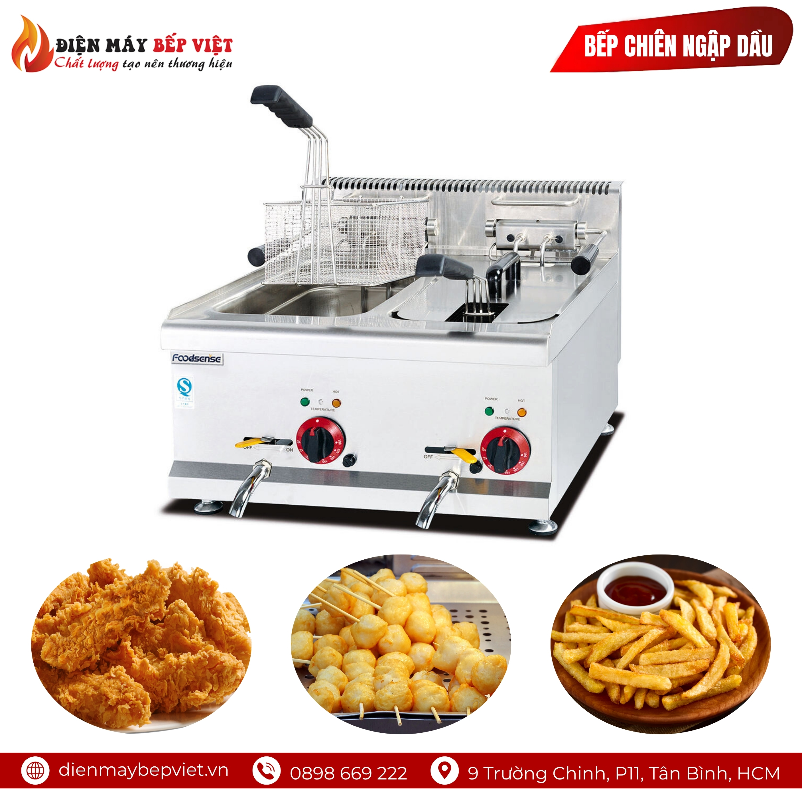 Bếp Chiên Ngập Dầu AS-685 (15L+15L)