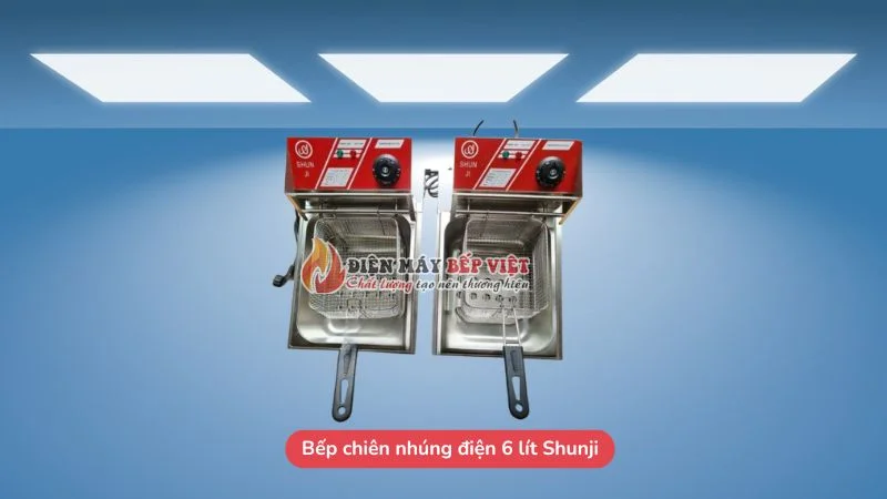 Bếp chiên nhúng điện 6 lít Shunji hiện đại