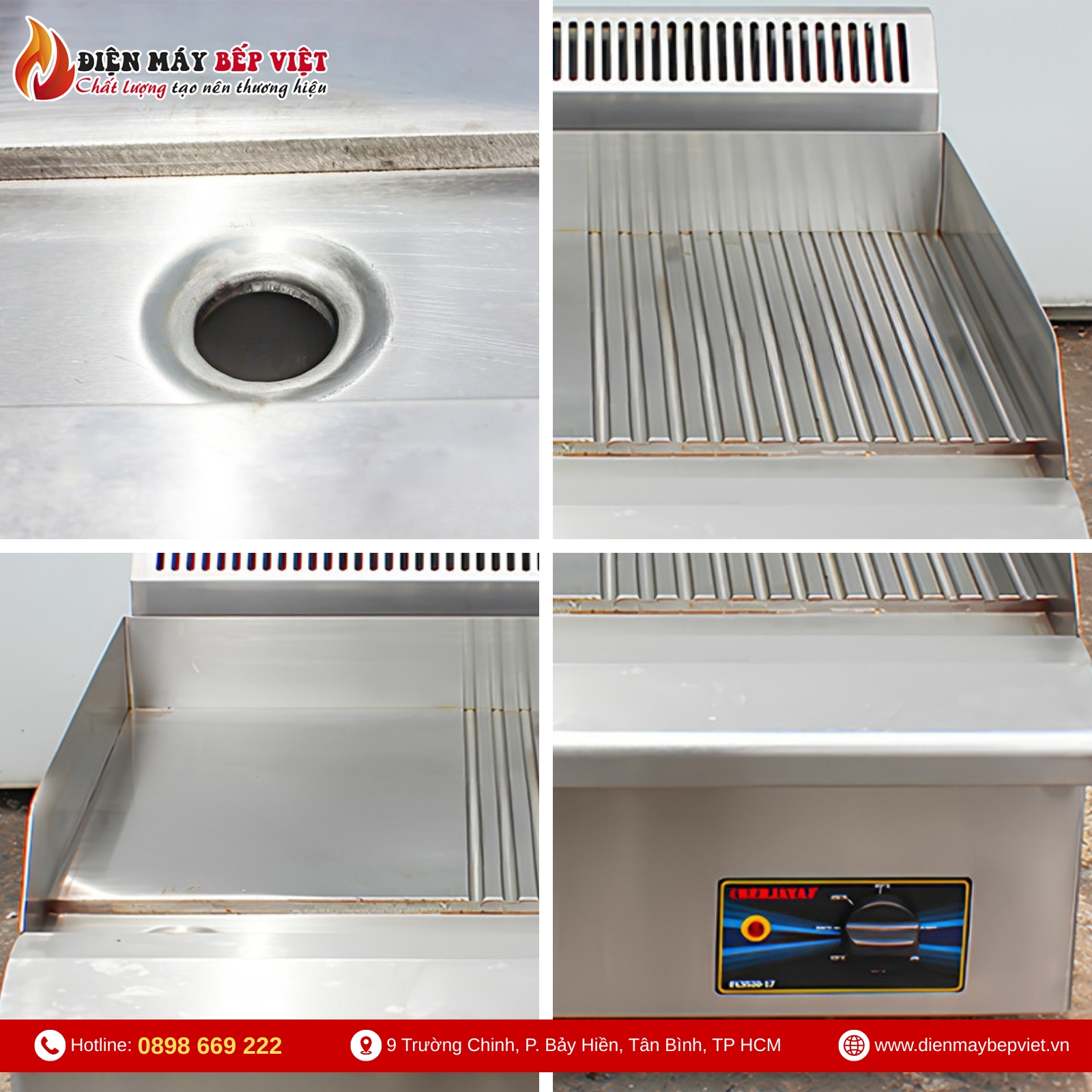 Bếp Chiên Nửa Phẳng Nửa Nhám Dùng Điện Berjaya EG3500HR-17
