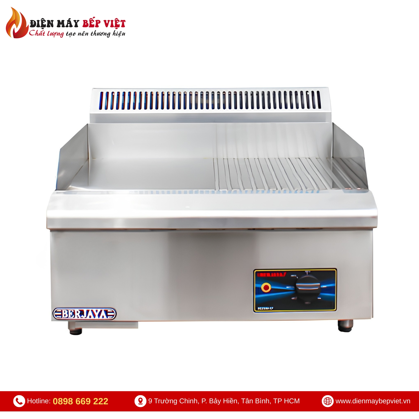 Bếp Chiên Nửa Phẳng Nửa Nhám Dùng Điện Berjaya EG3500HR-17