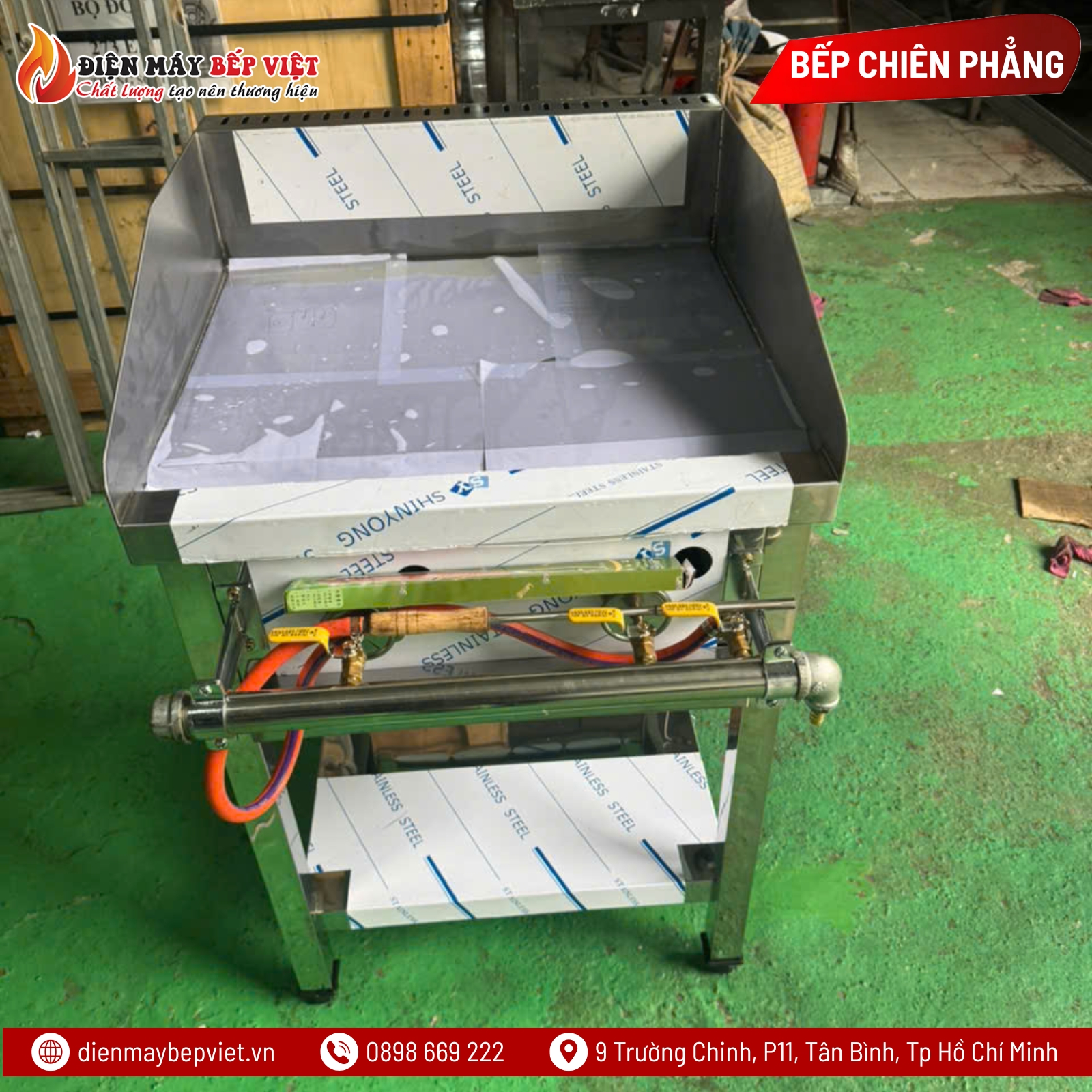 Bếp Chiên Phẳng Dùng Gas BV-TPS01