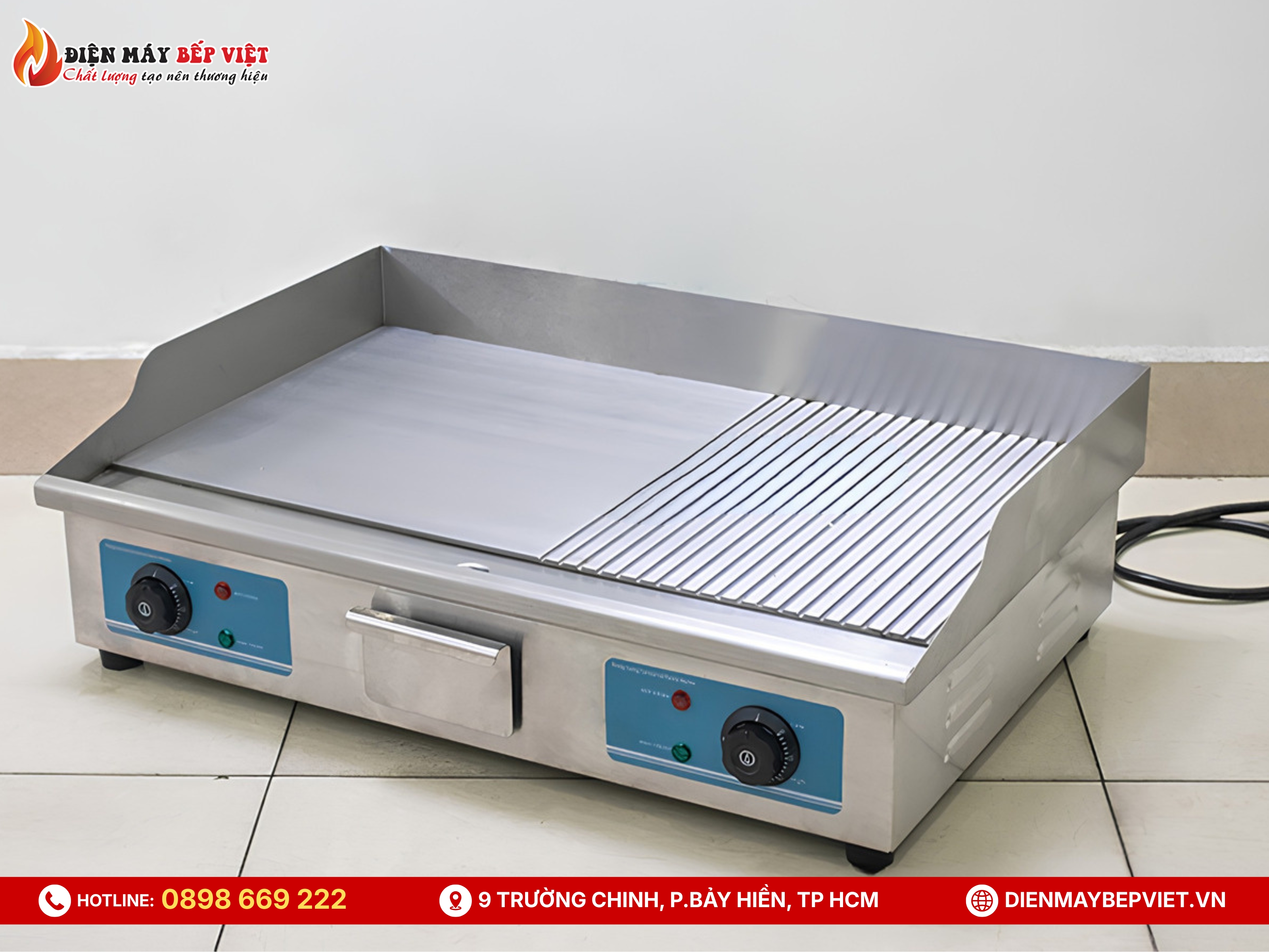 Bếp Chiên Phẳng Nửa Nhám Dùng Điện PL-822