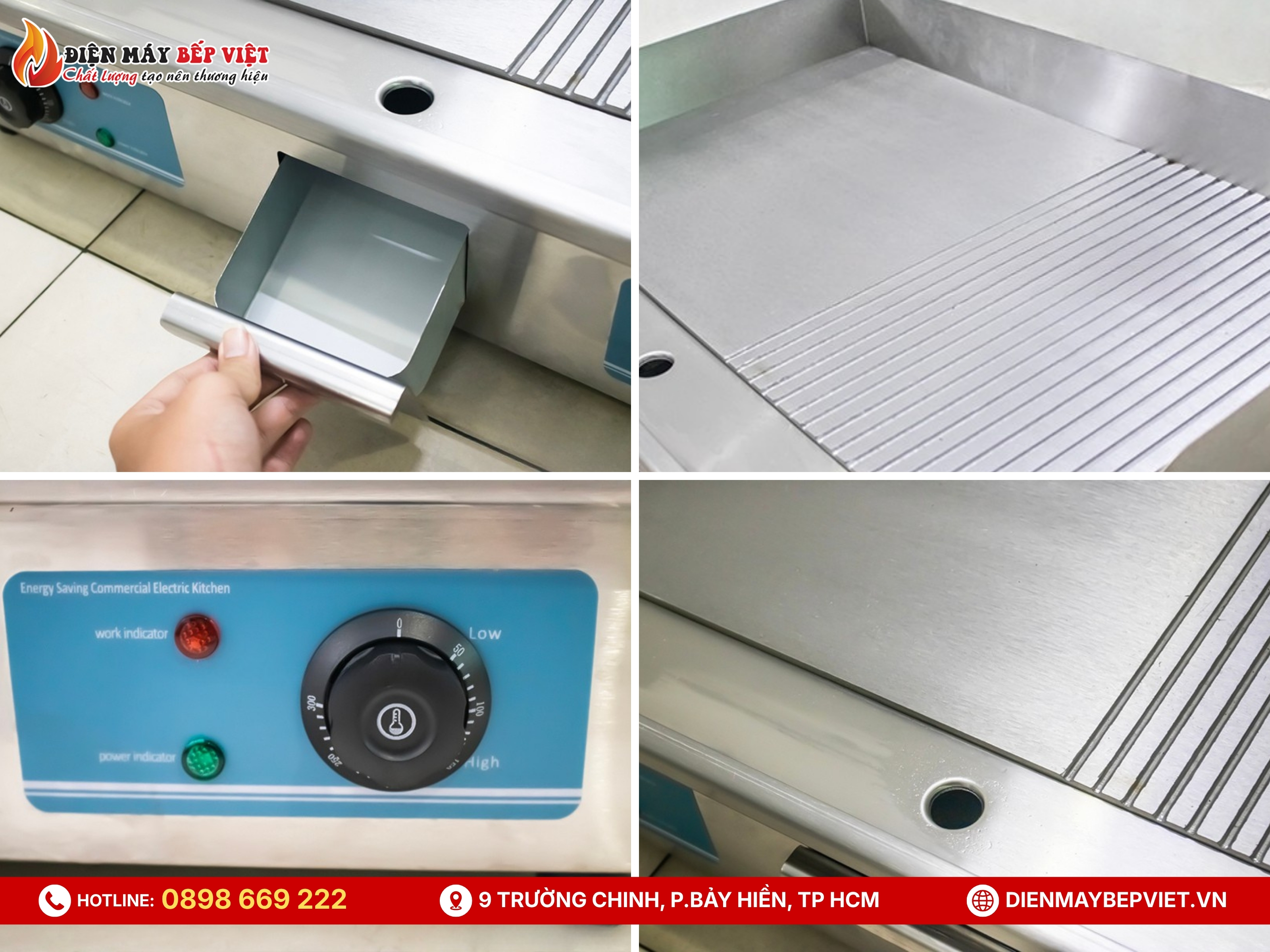 Bếp Chiên Phẳng Nửa Nhám Dùng Điện PL-822