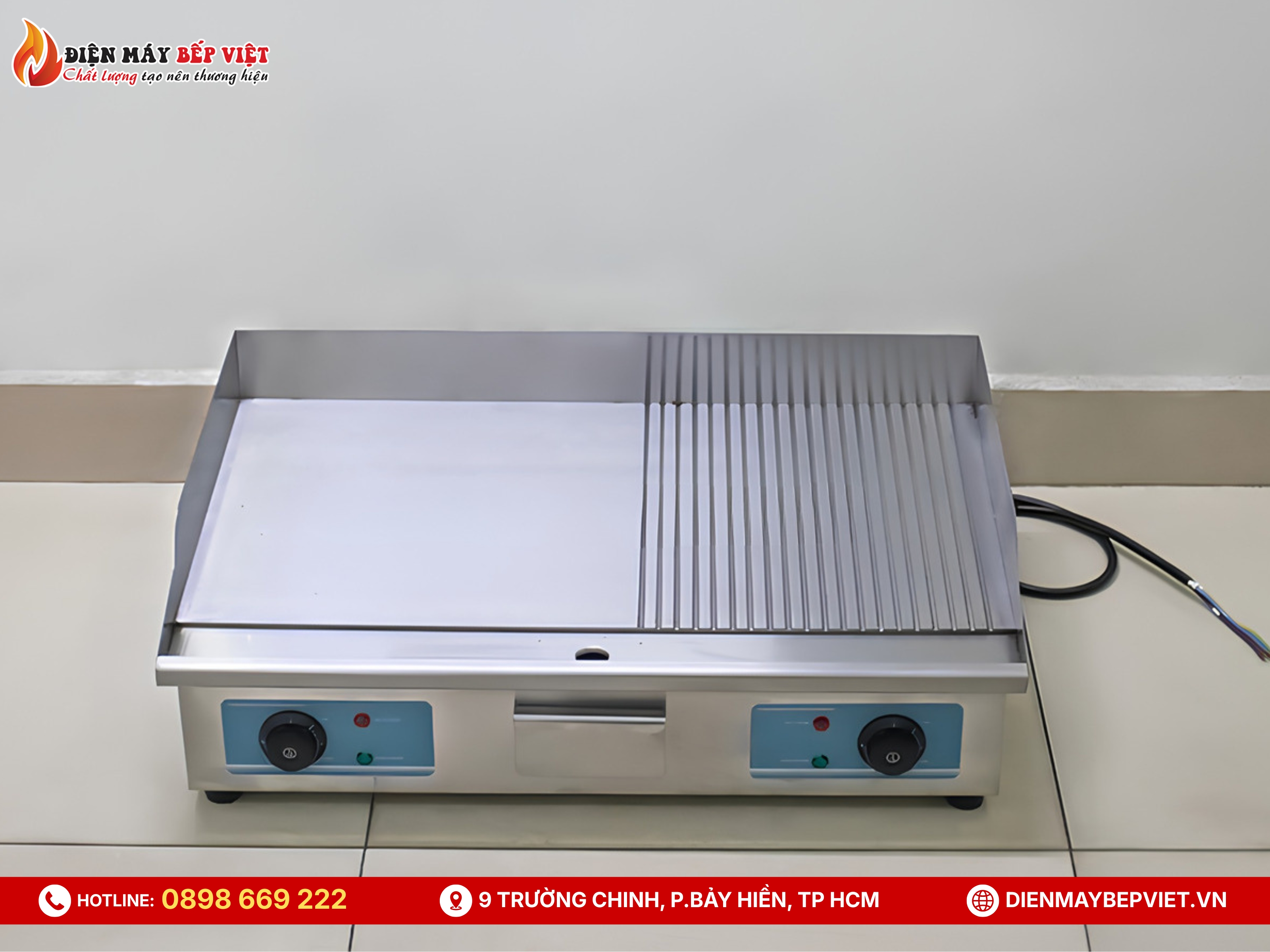 Bếp Chiên Phẳng Nửa Nhám Dùng Điện PL-822