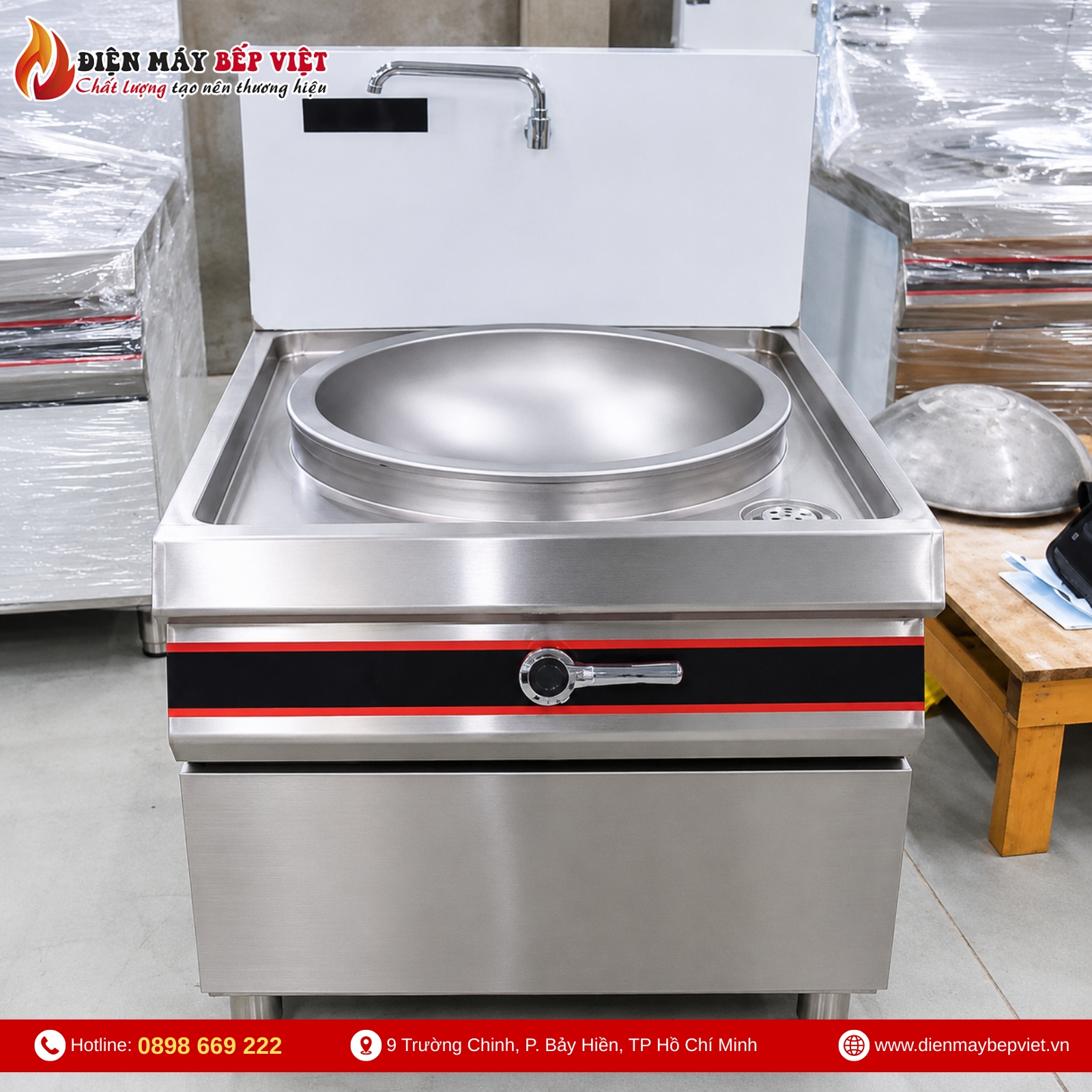 Bếp Đơn Điện Từ Xào Trực Tiếp BV04