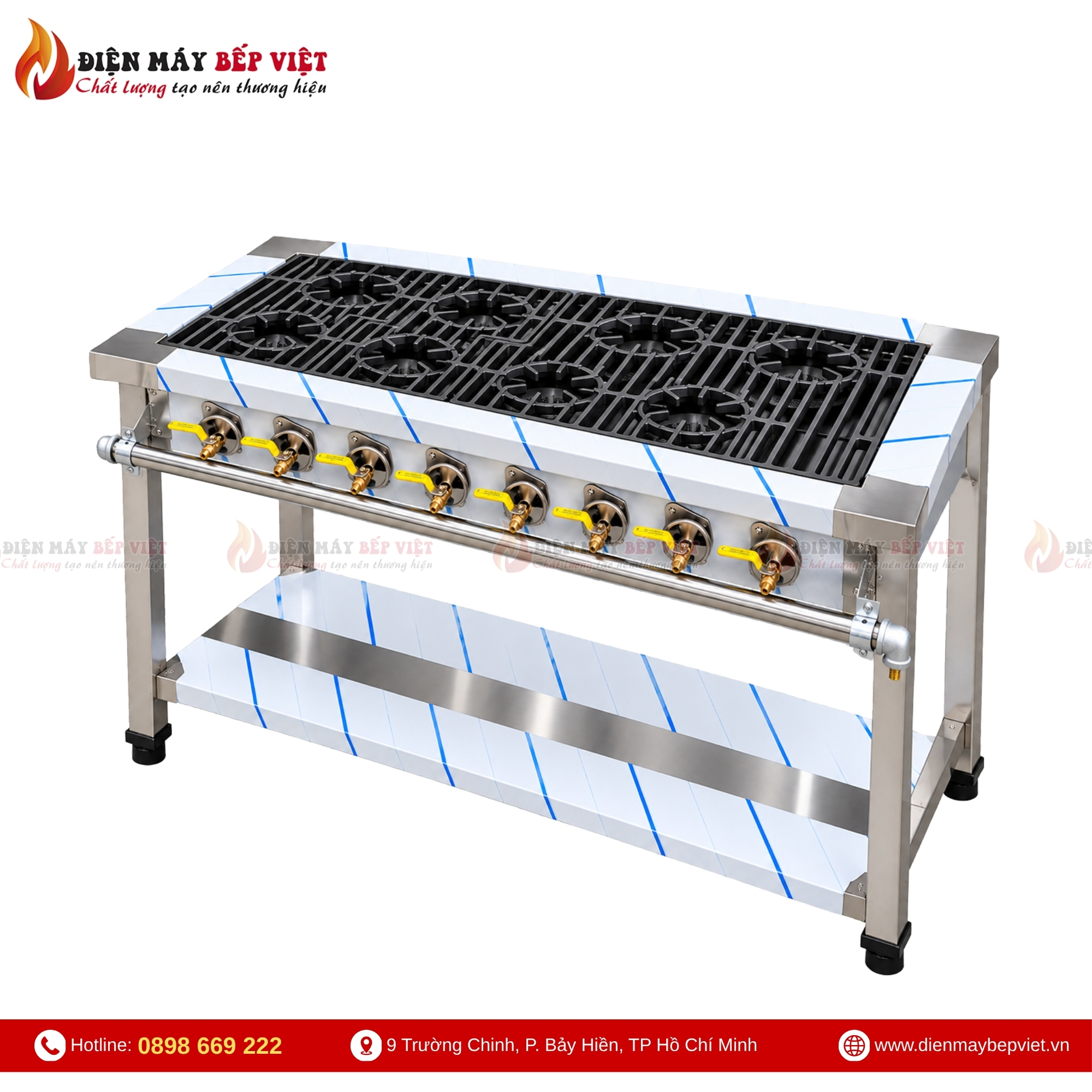 Bếp gas công nghiệp 8 họng nhỏ tại Điện Máy Bếp Việt