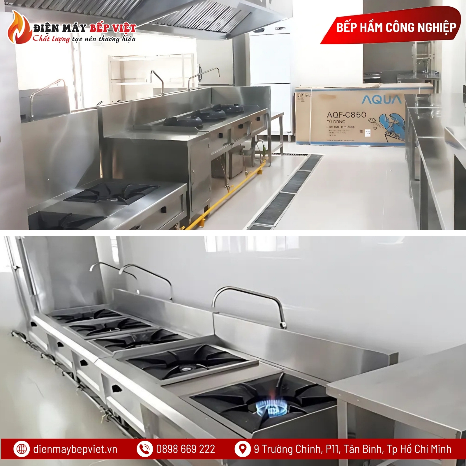 Bếp Hầm Công Nghiệp 3 Họng