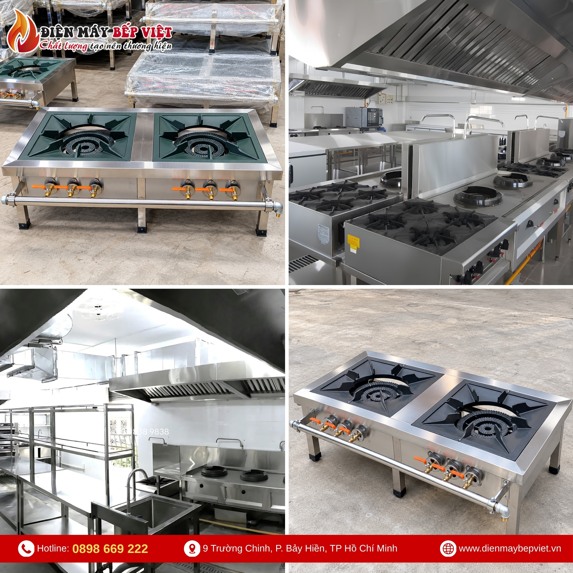 Hình ảnh bếp hầm đôi sử dụng gas hai họng