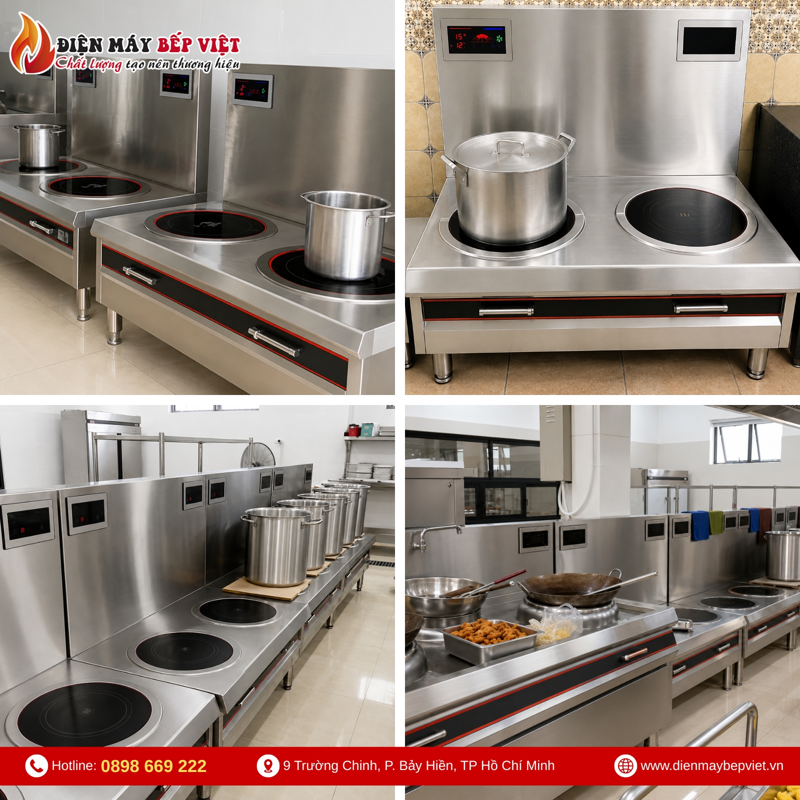 Bếp Hầm Đôi Điện Từ Mặt Tròn BV03