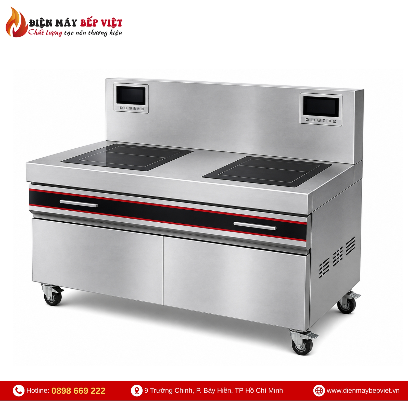 Bếp Hầm Đôi Điện Từ Mặt Vuông BV01