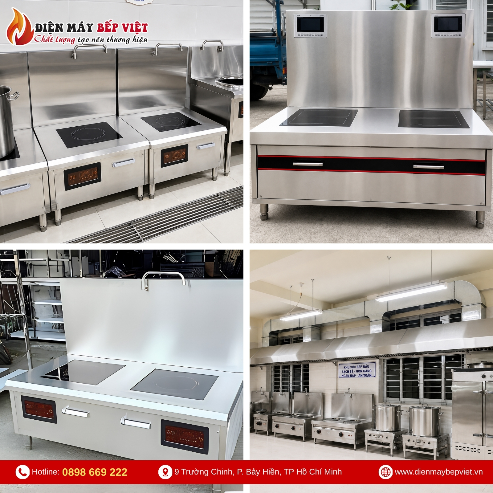 Bếp Hầm Đôi Điện Từ Mặt Vuông BV02
