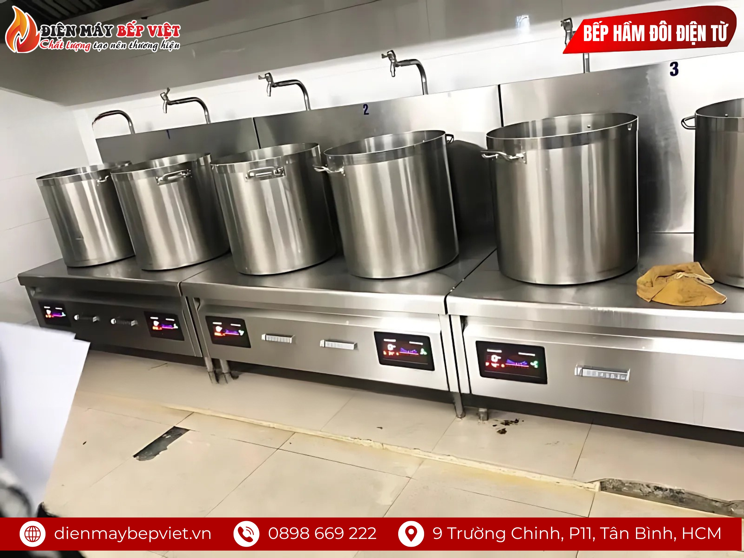 Bếp Hầm Đôi Điện Từ Phẳng Kính