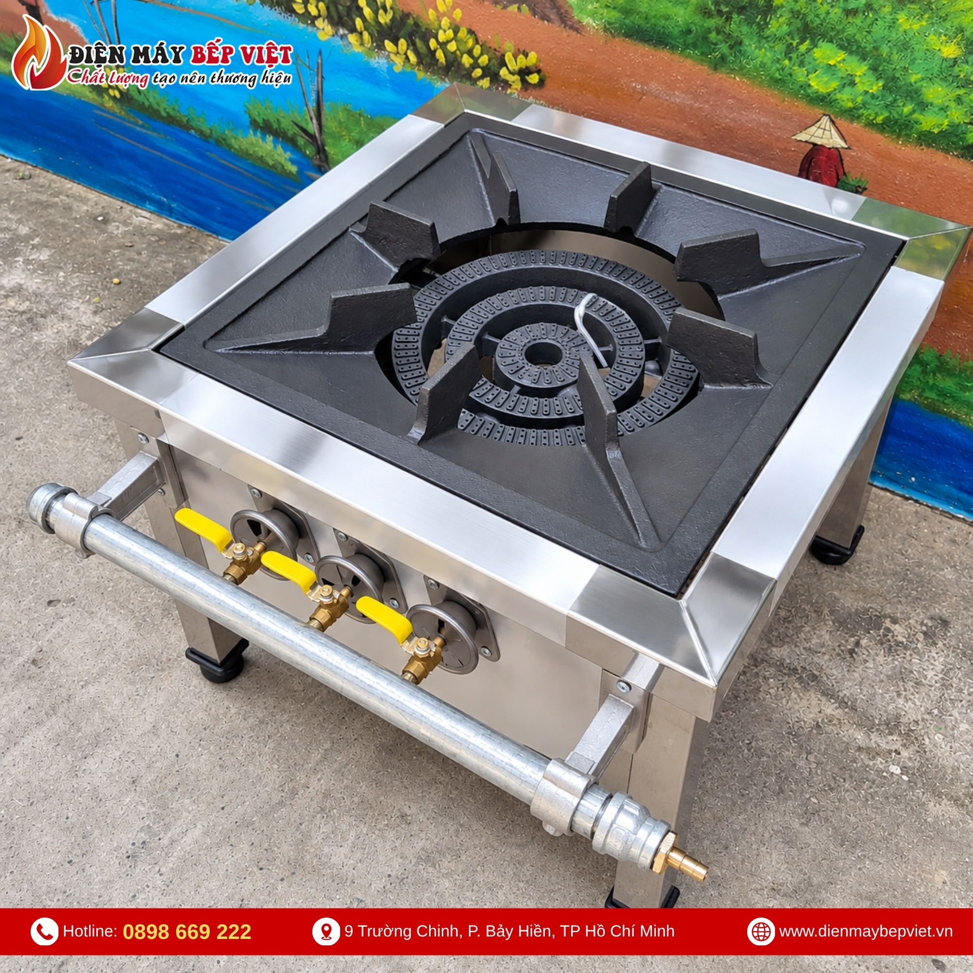 Bếp hầm đơn công nghiệp một họng gas - ảnh sản phẩm